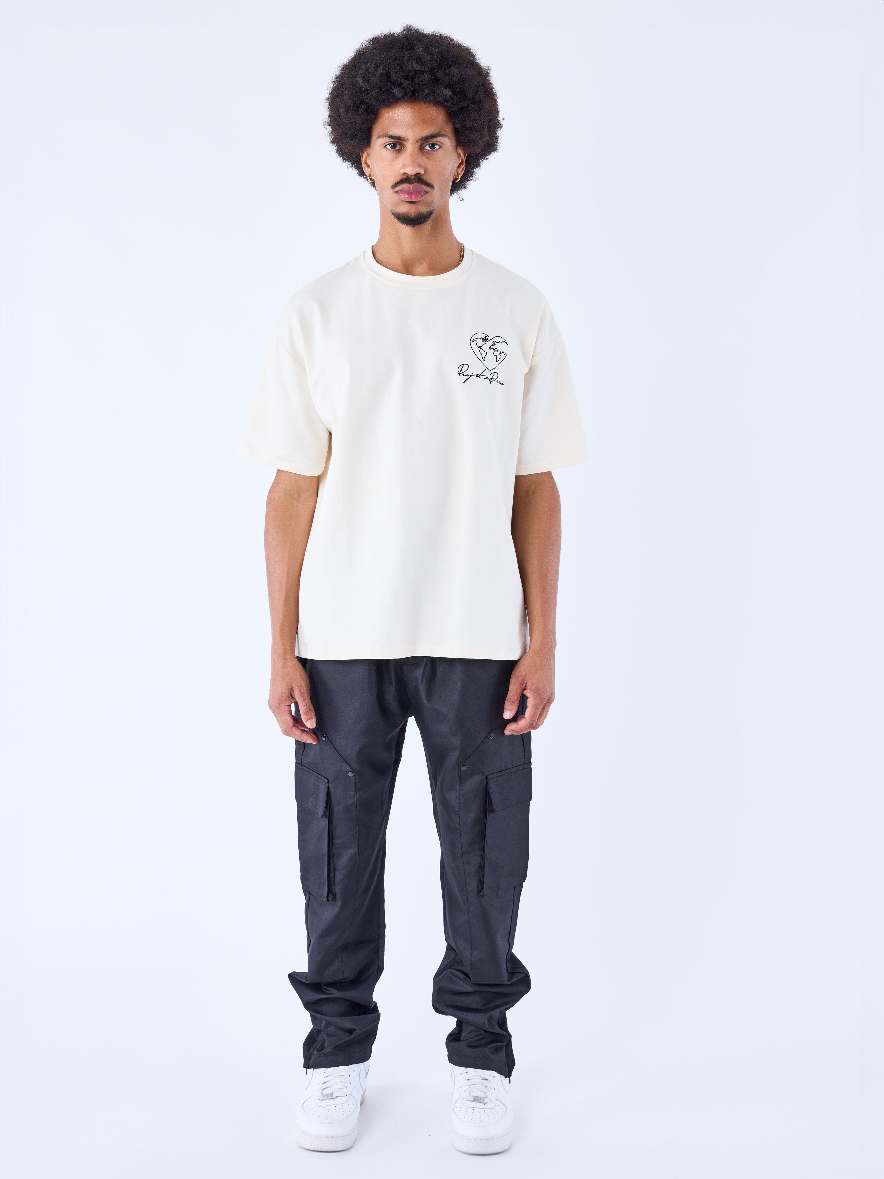 Pantalone cargo in materiale tecnico-1