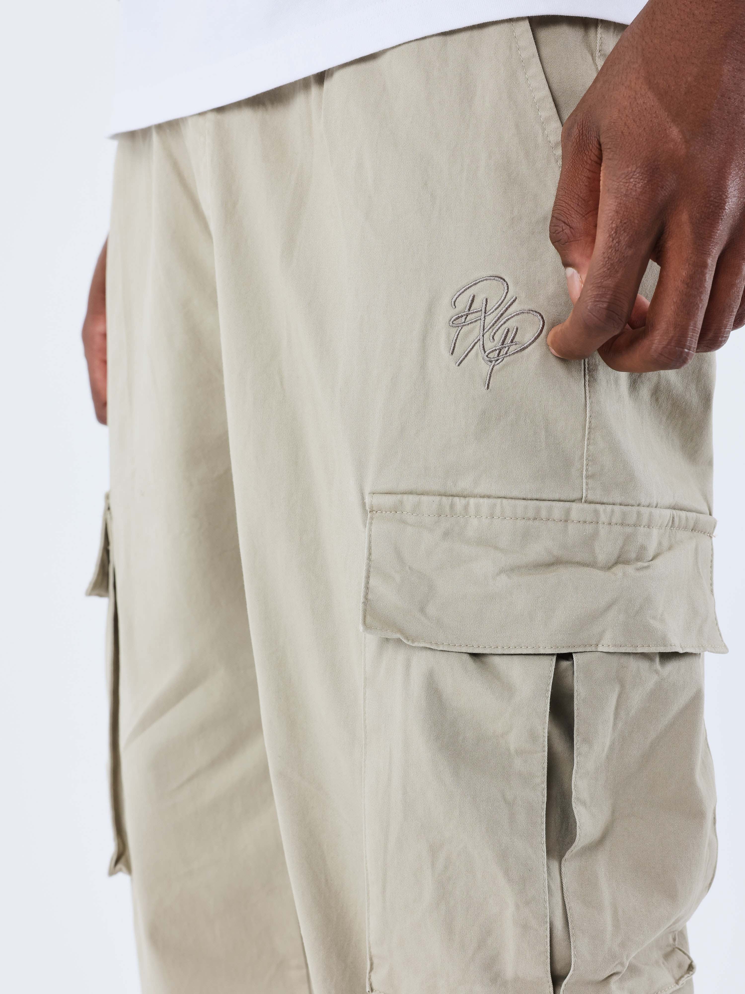 Pantalón cargo ancho con bolsillos-6