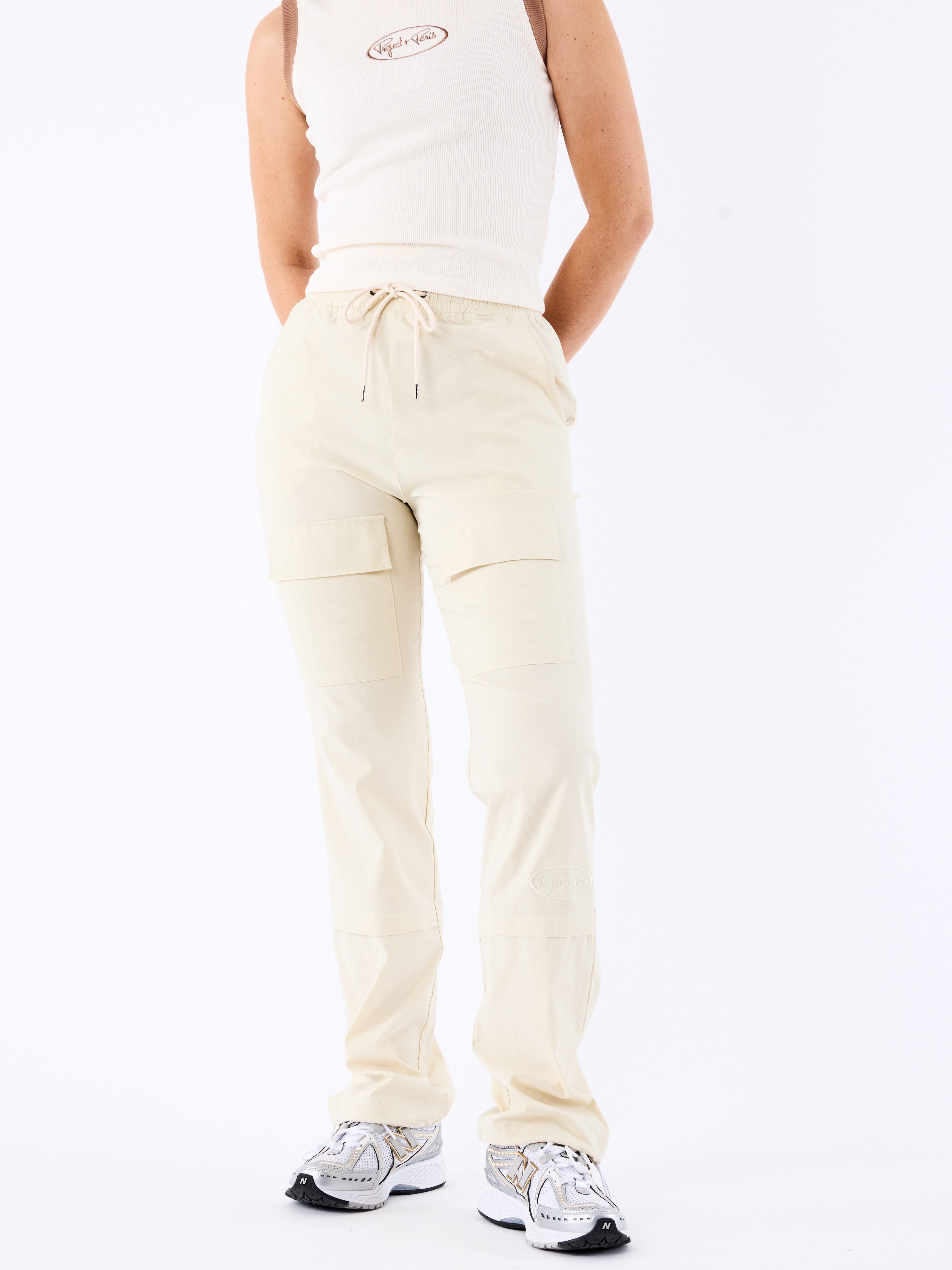 pantalon-ceinture-bande-elastiquee-logotee-craie
