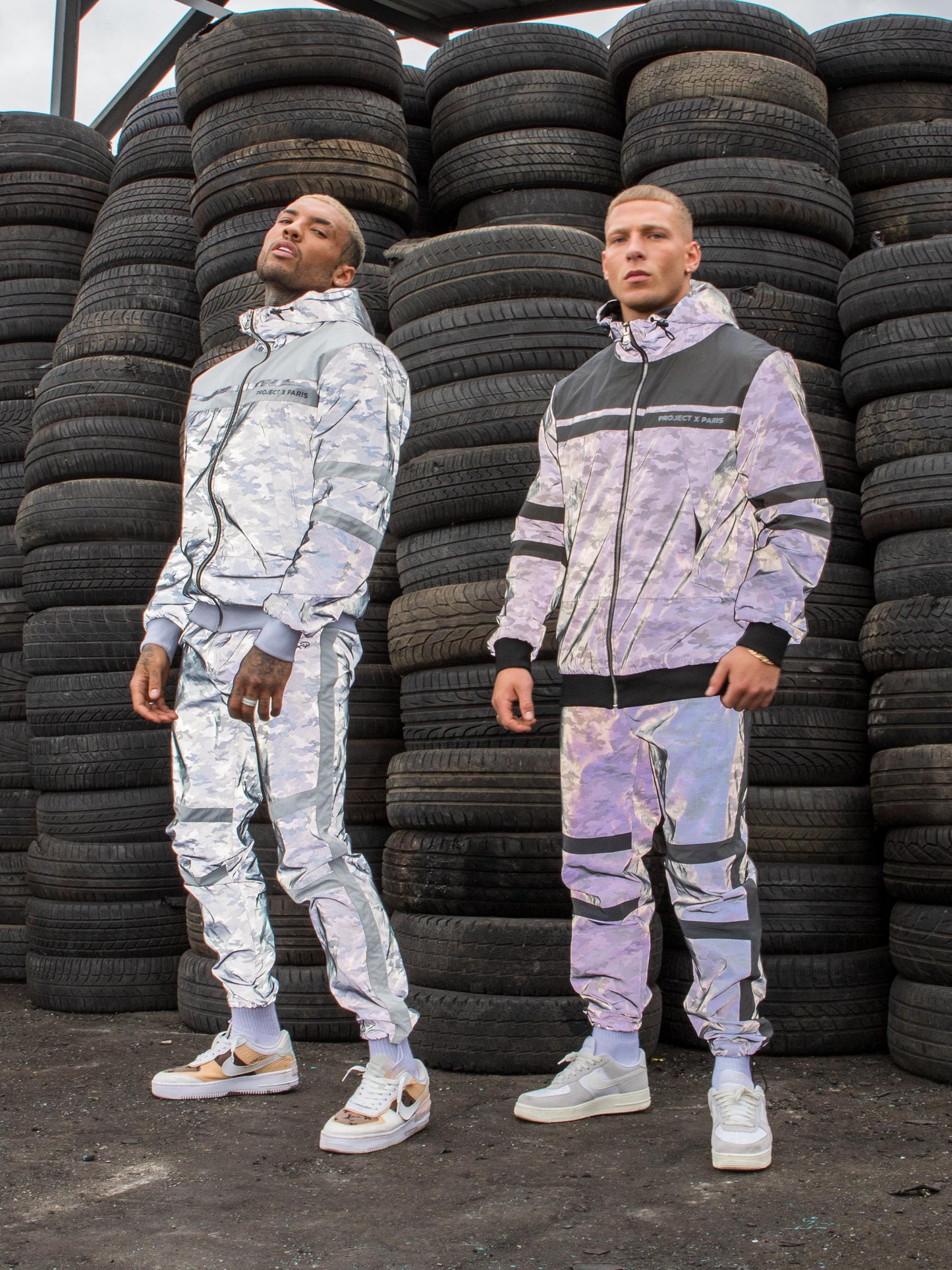 pantalon-de-jogging-bi-matiere-reflechissante-motif-camouflage-2040091-blanc