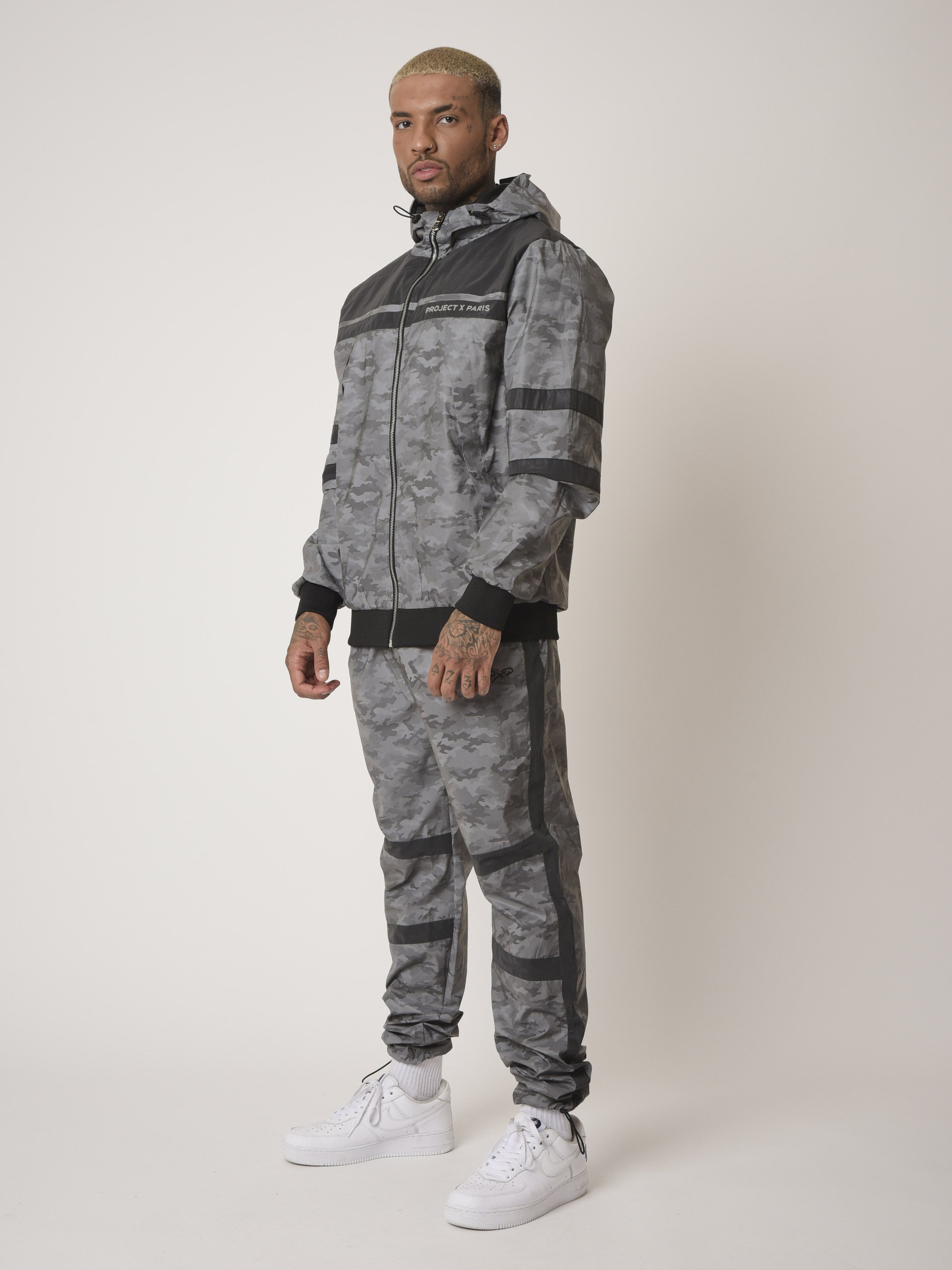 Reflekterende joggingbukser med camouflageprint-1