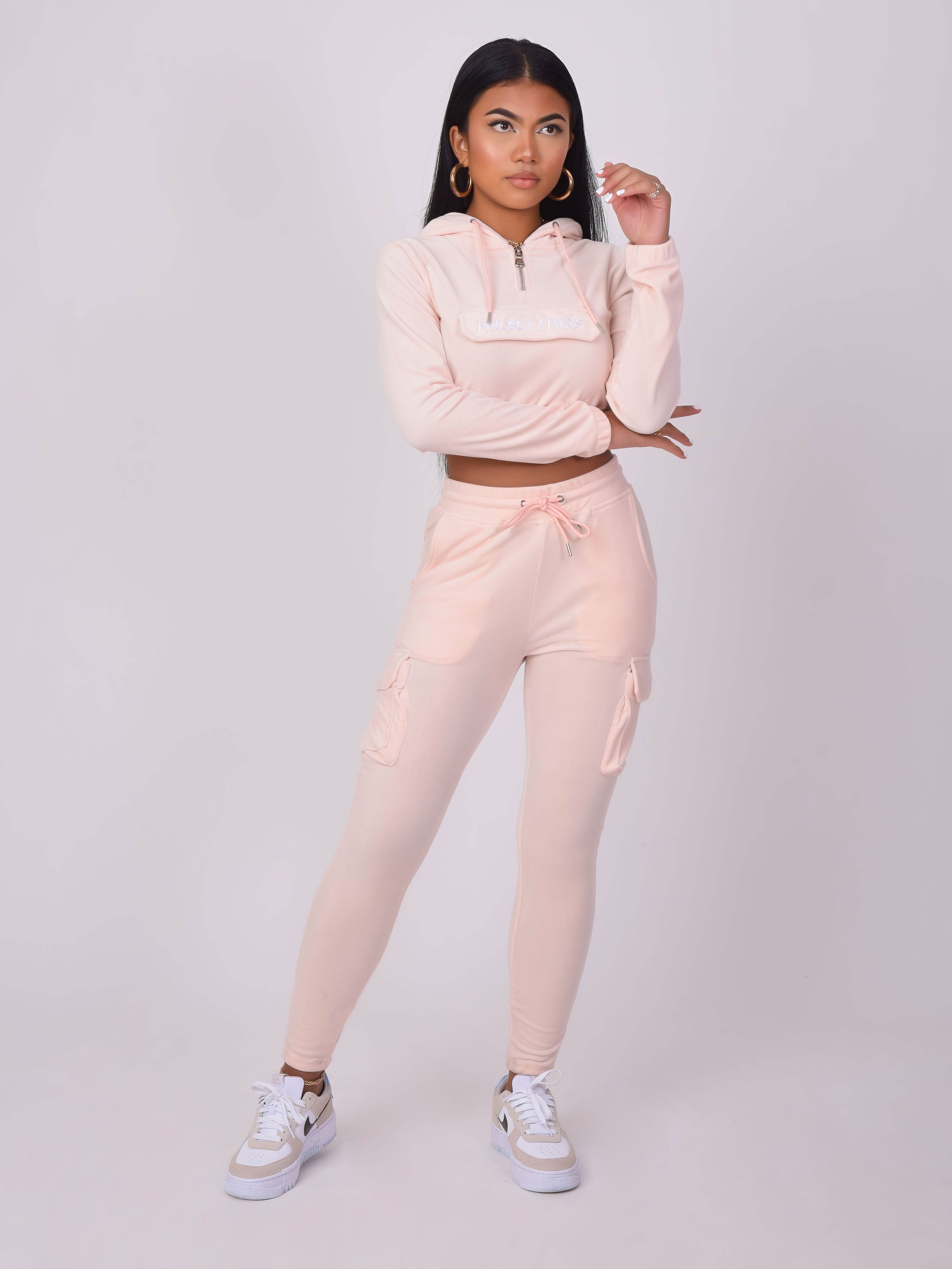 Velours joggingbroek-1