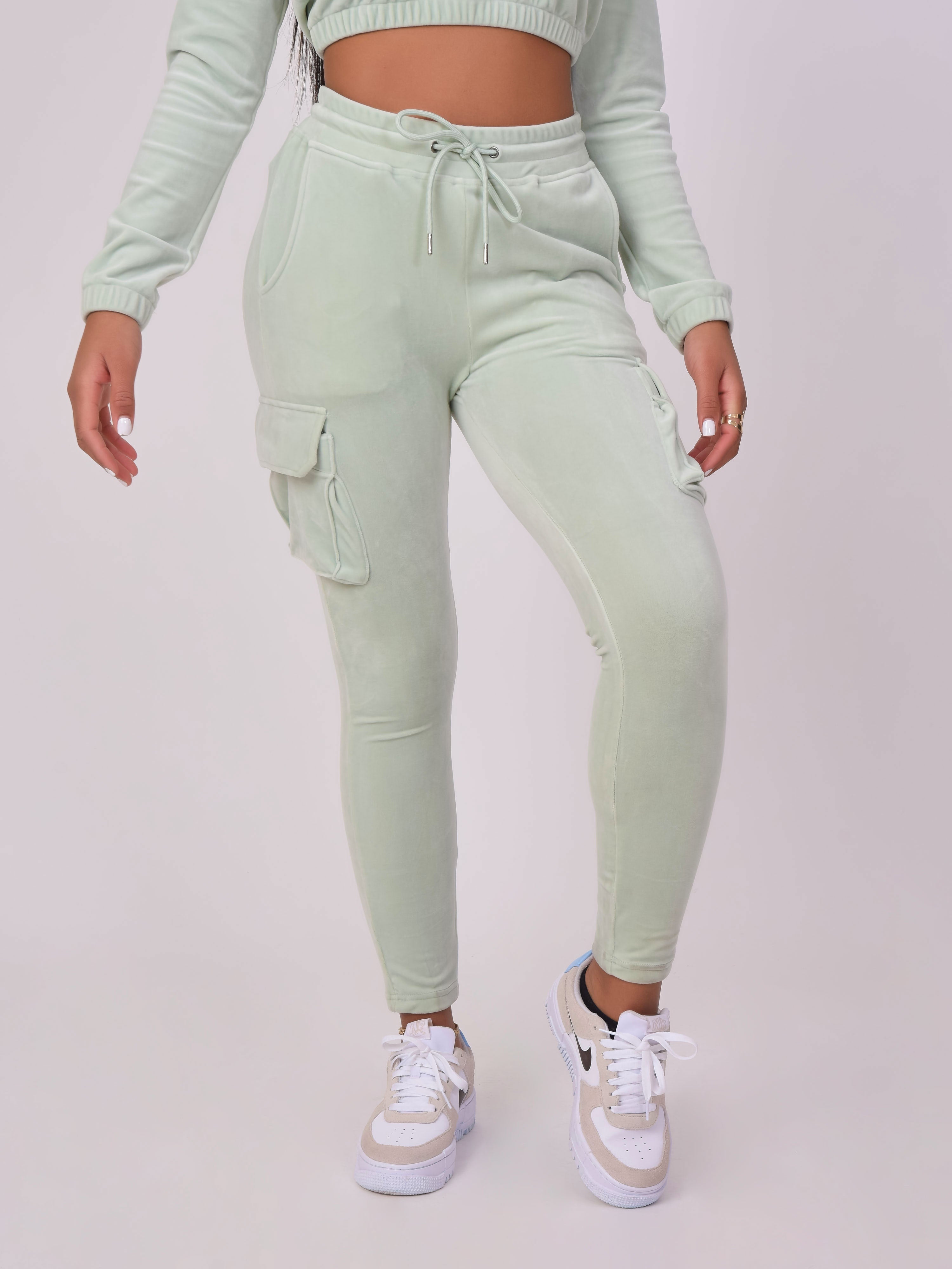 Velour joggingbukser-2