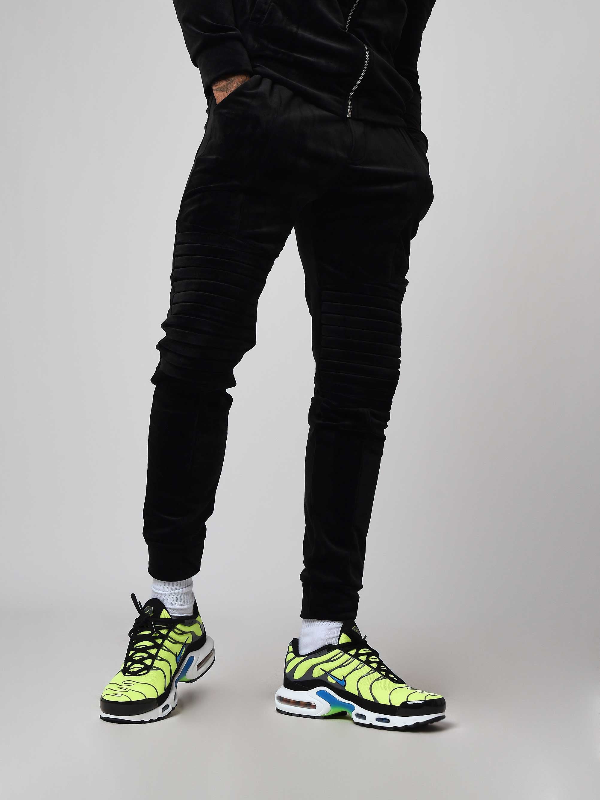 Samt Biker Jogginghose-2