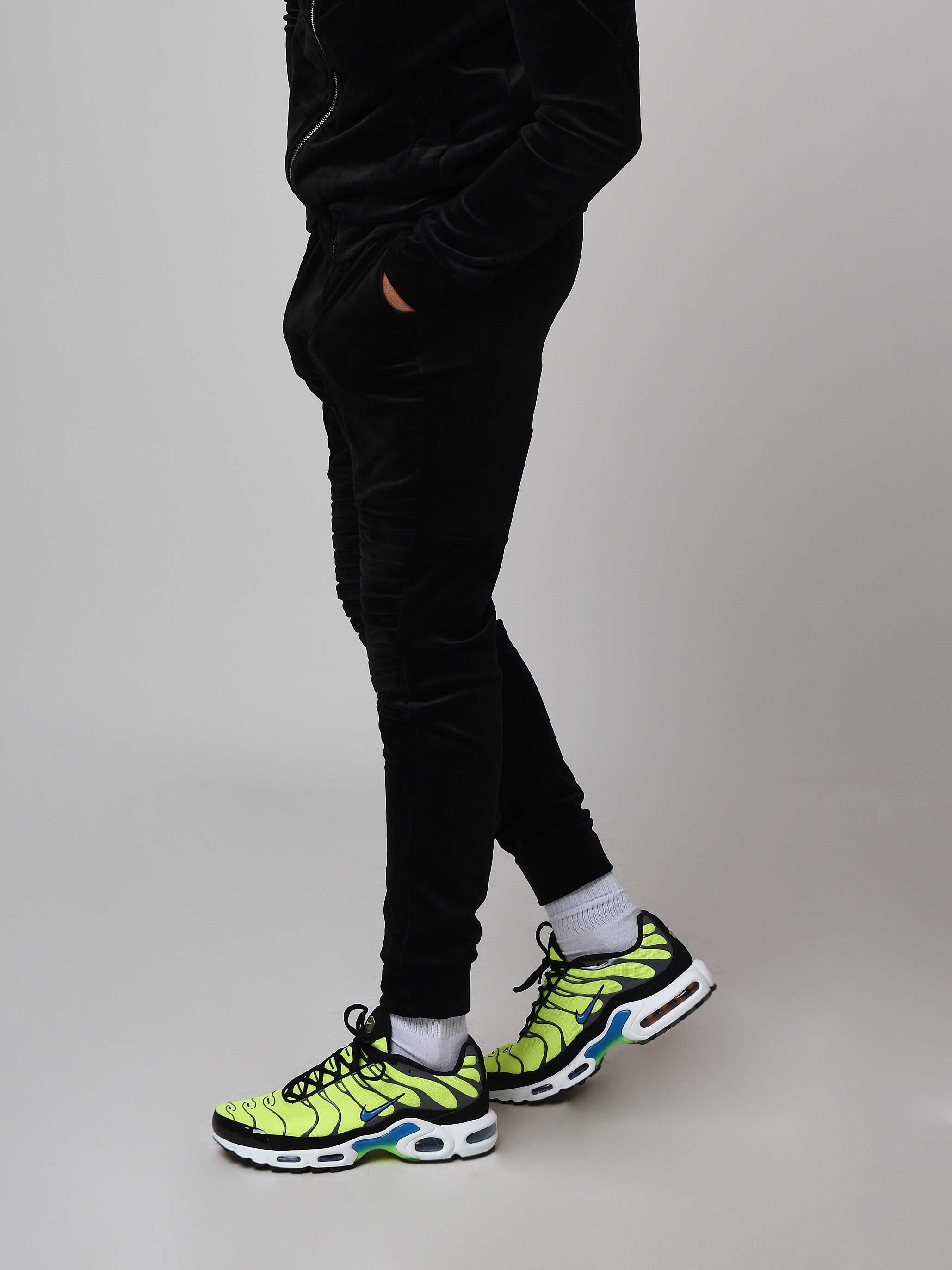 Samt Biker Jogginghose-3