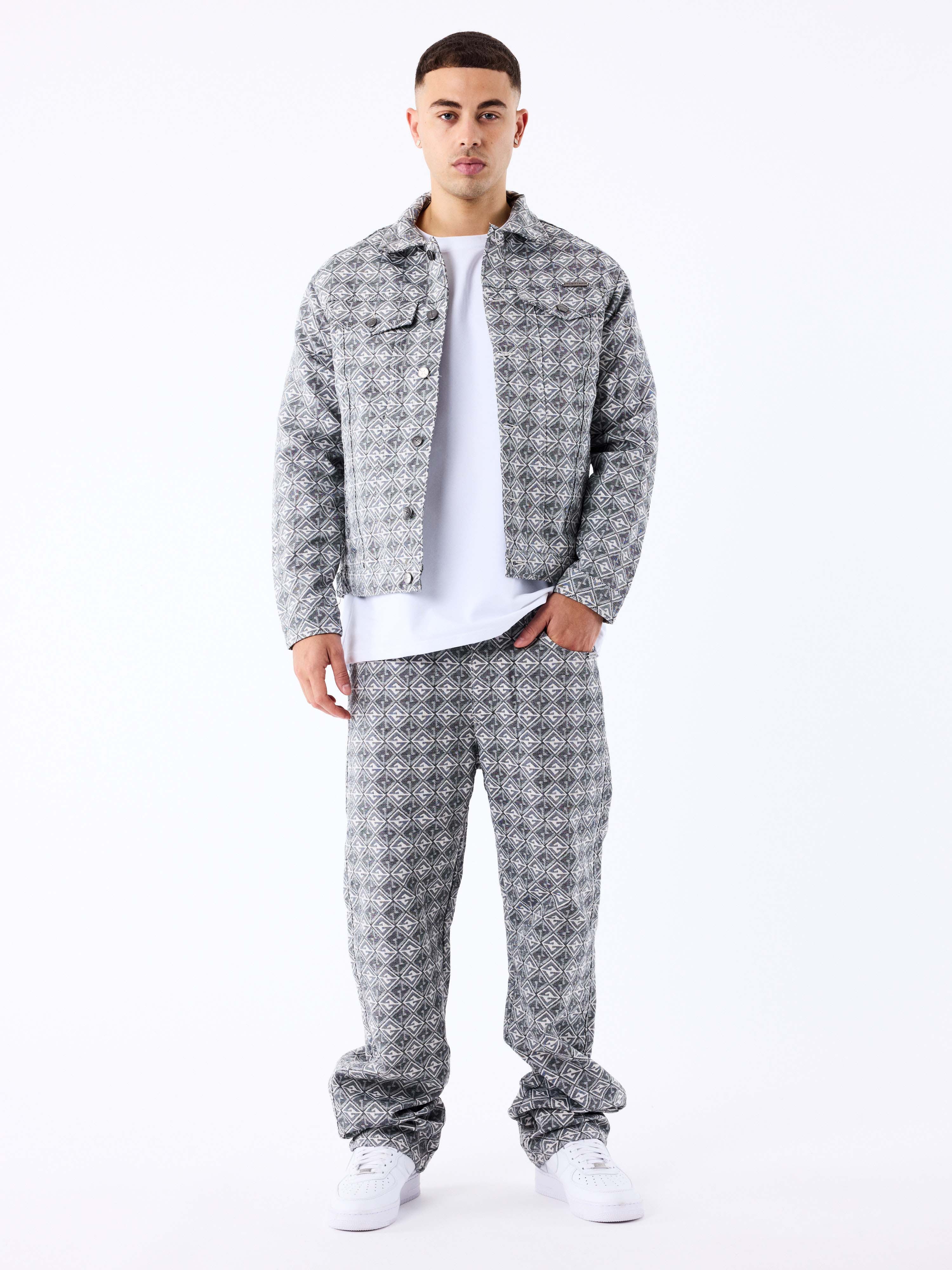 pantalon-en-toile-a-motif-geometrique-noir