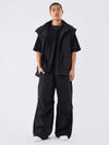 Pantaloni oversize con tagli
