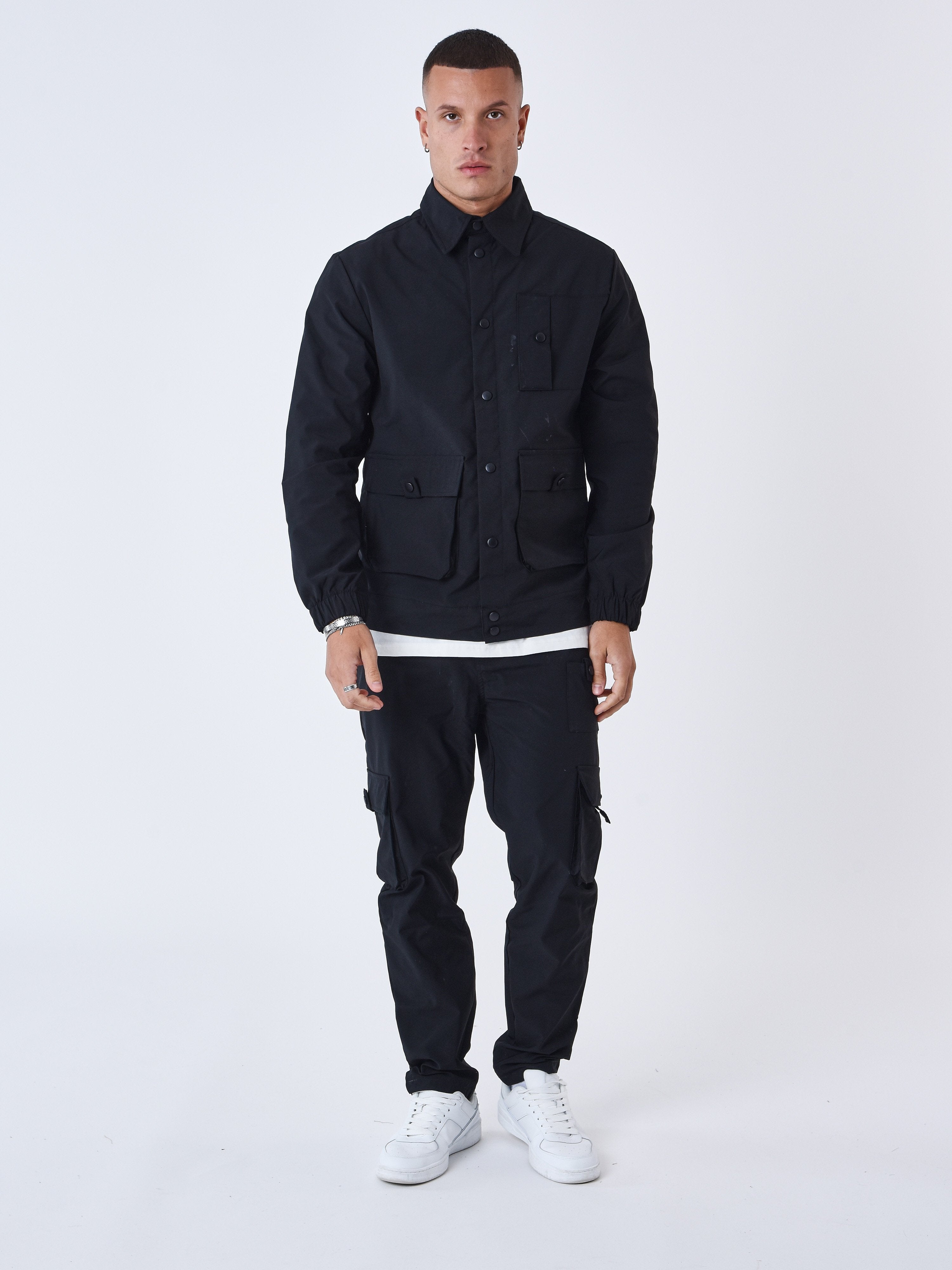 Pantalón workwear con múltiples bolsillos-1