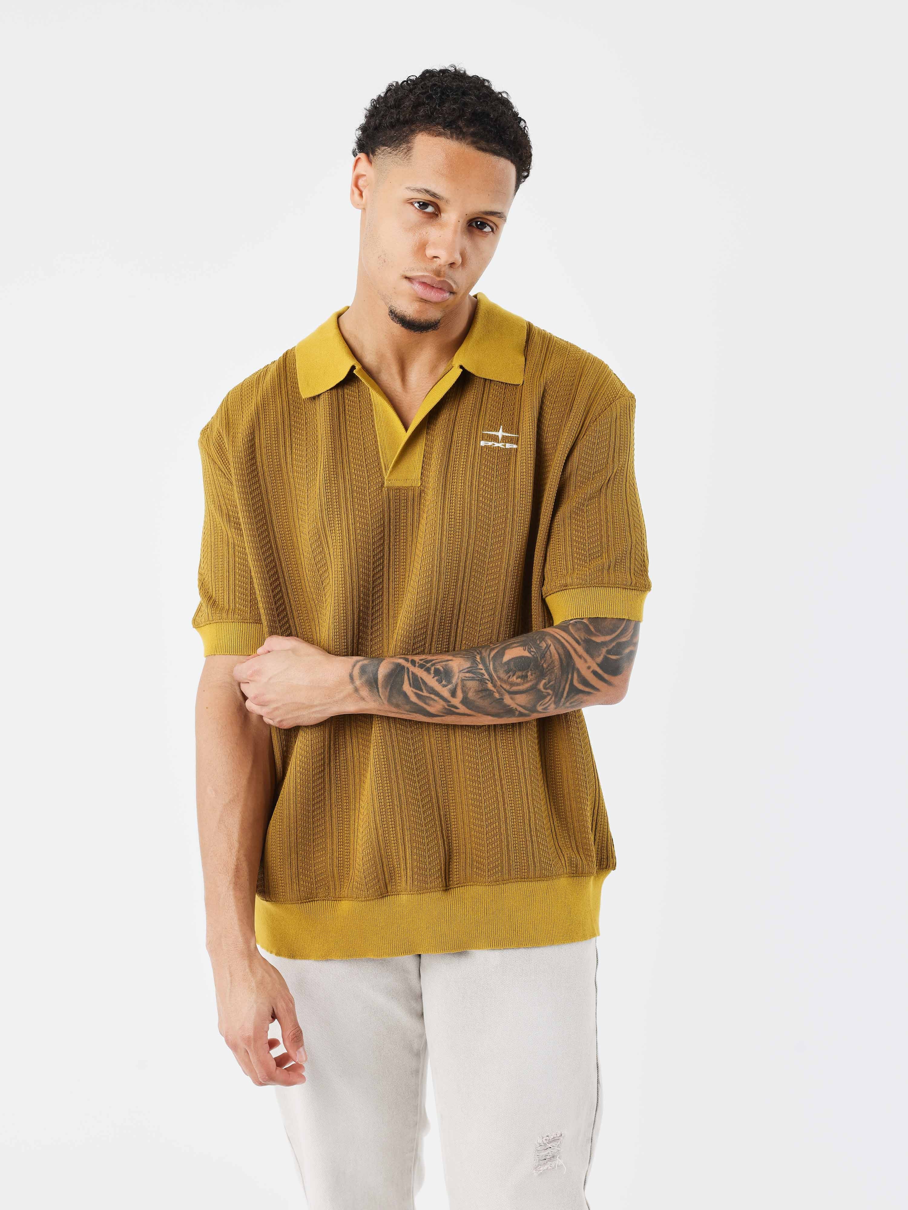 Getextureerd Preppy polo-1