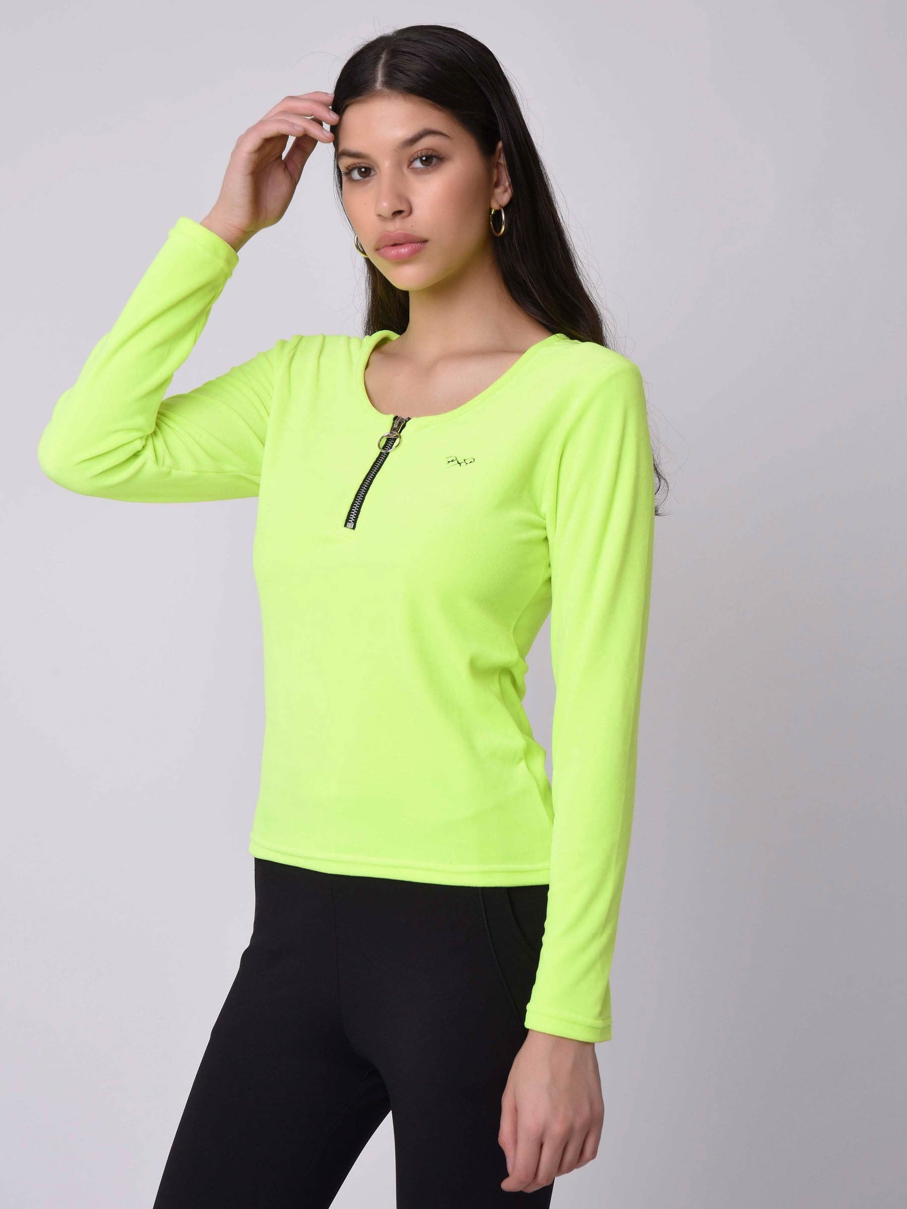 Dancer collar zip sweater-5