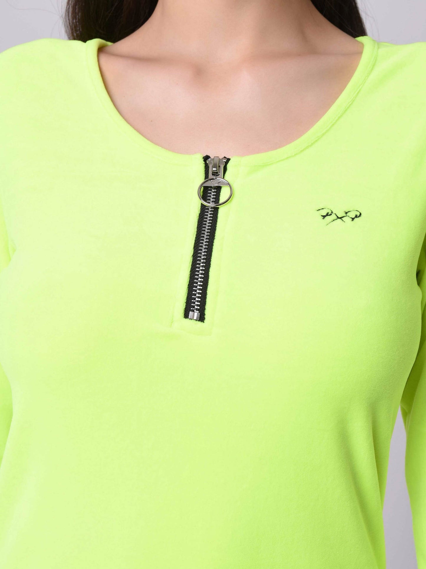 pull-col-danseuse-zip-f192016-jaune-fluo