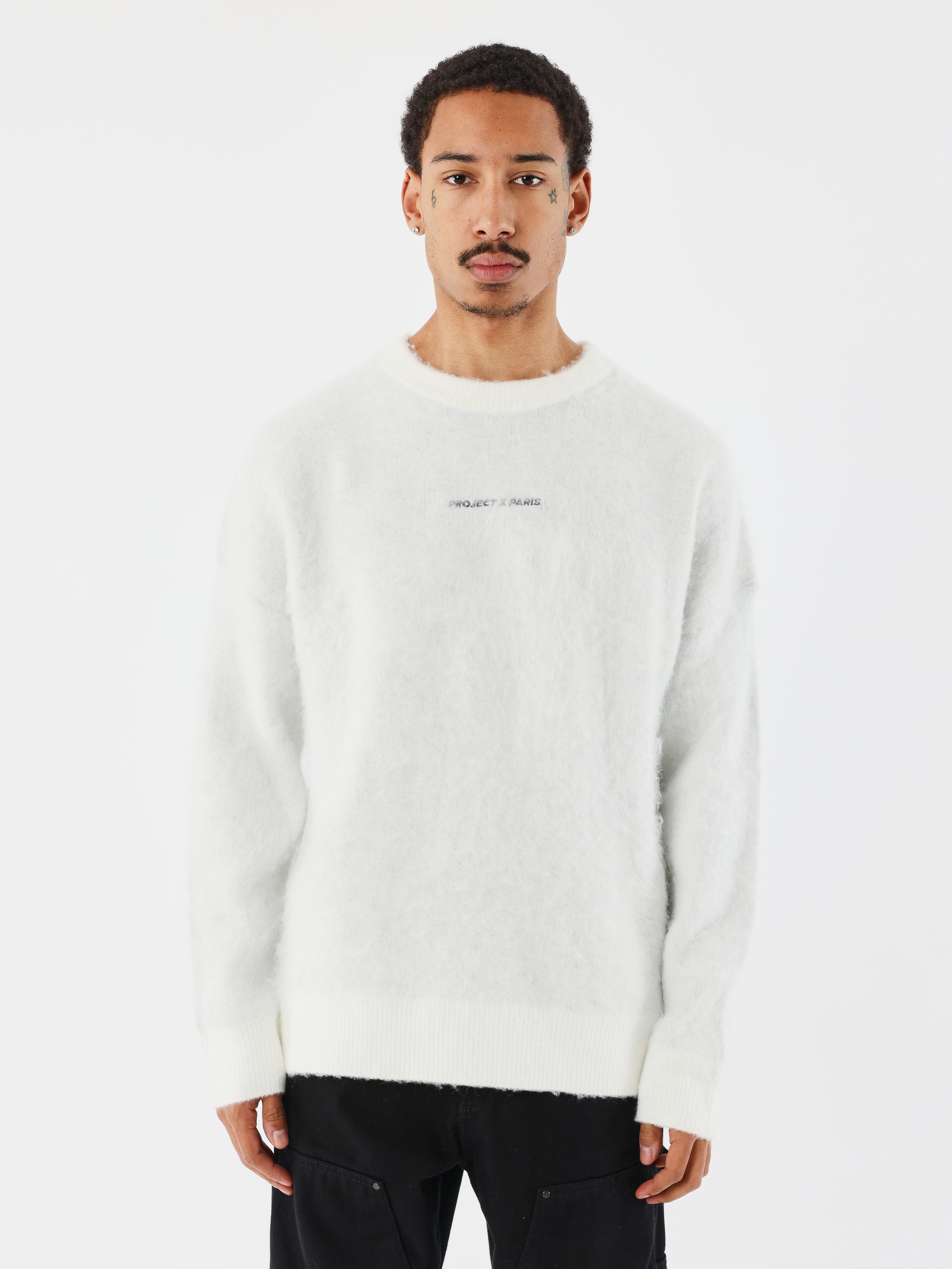 Mohair-effekt tröja Y2K-1
