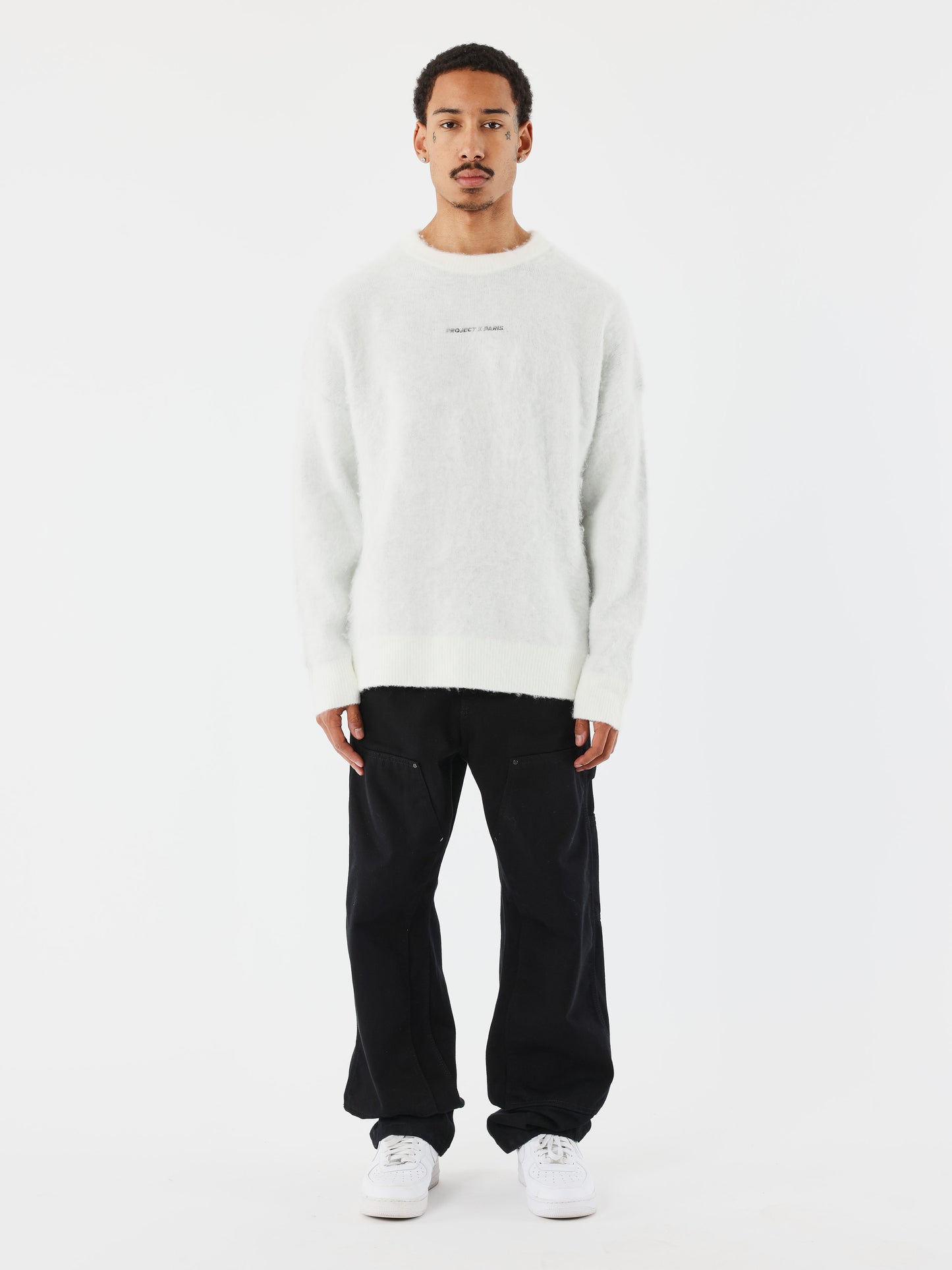pull-effet-mohaire-blanc-casse