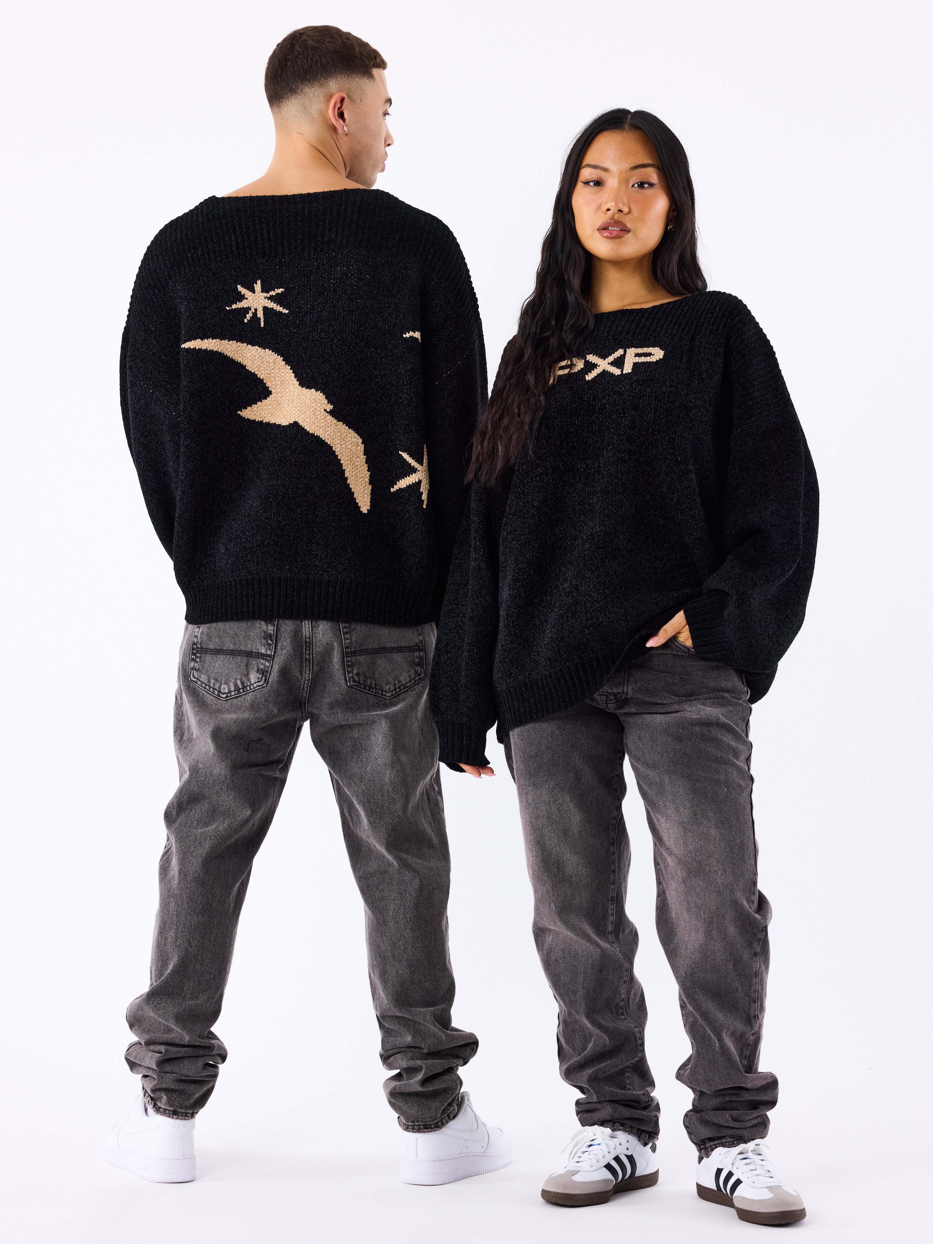 Oversized trui seagull and stars-7