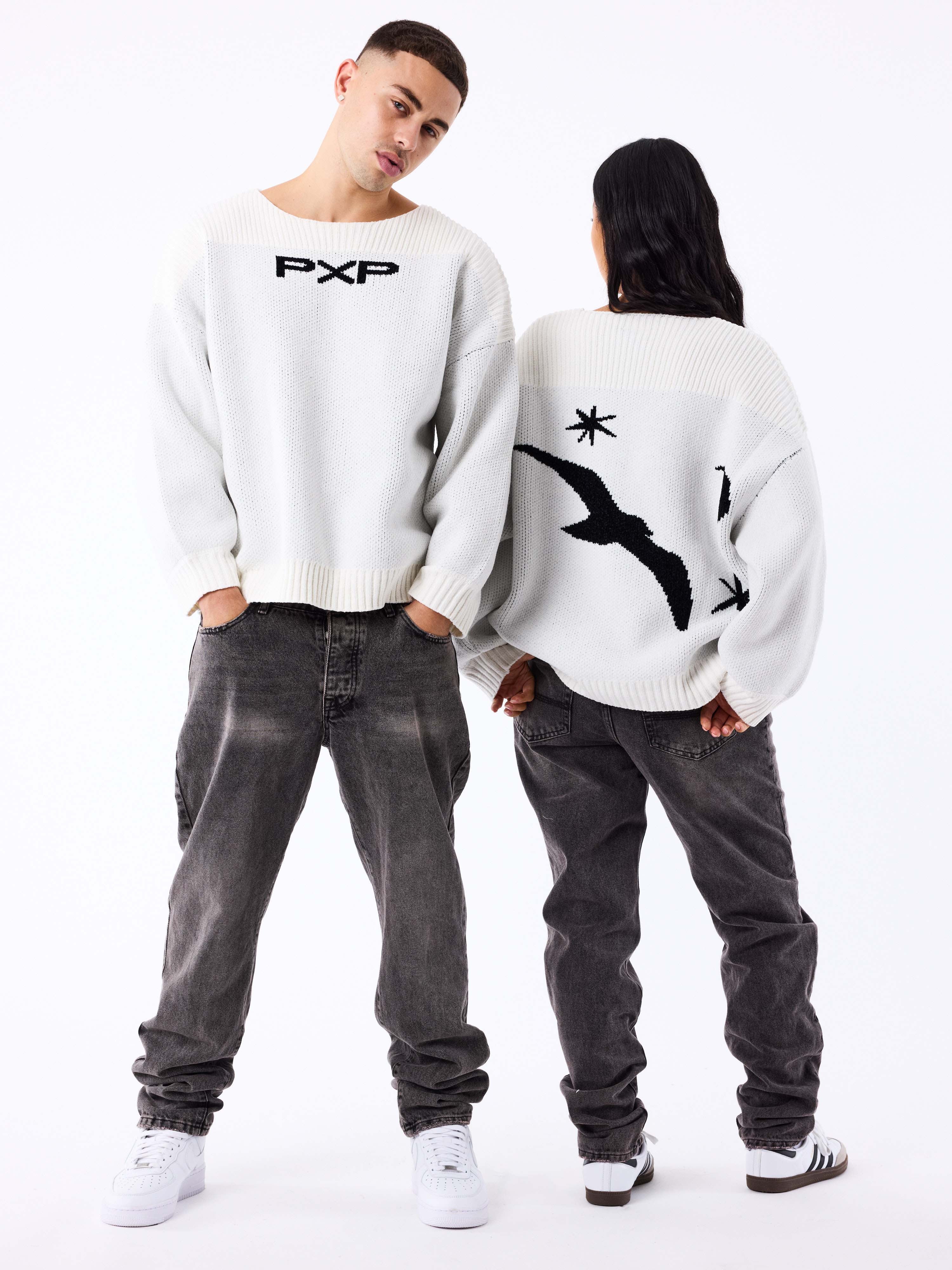 Oversized trui seagull and stars-8