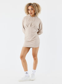 robe-a-capuche-manches-longues-taupe-modelshot