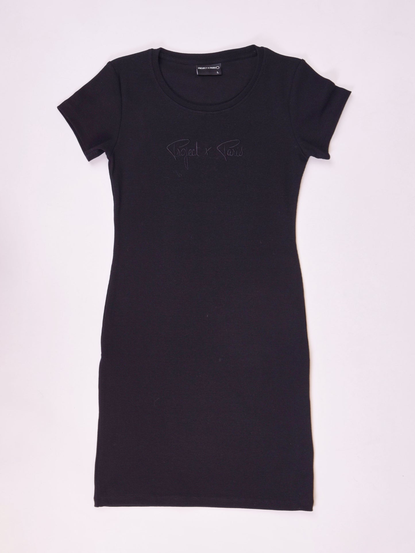 robe-cotele-manche-courte--noir