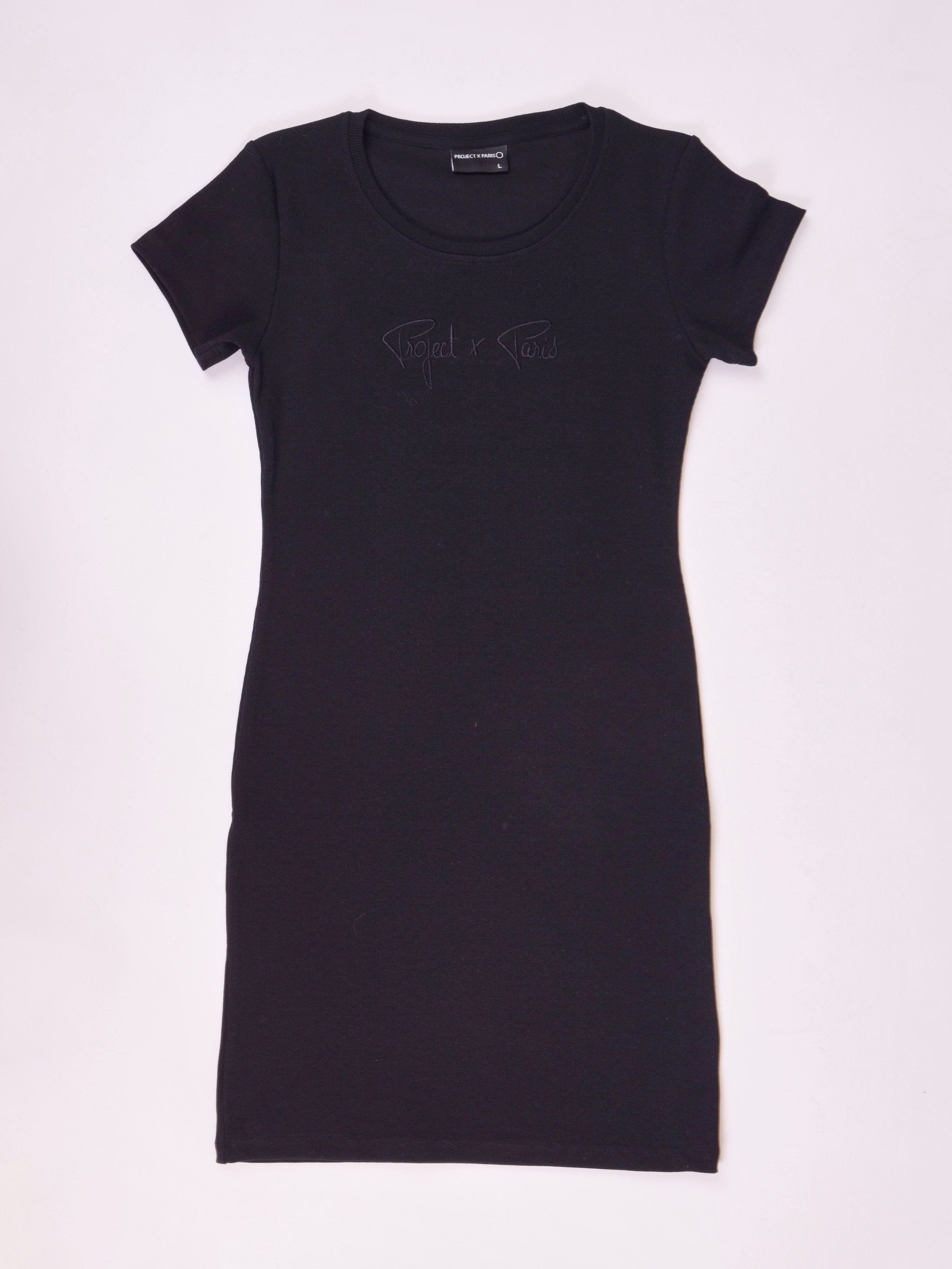 Short sleeve ribbed dress-1