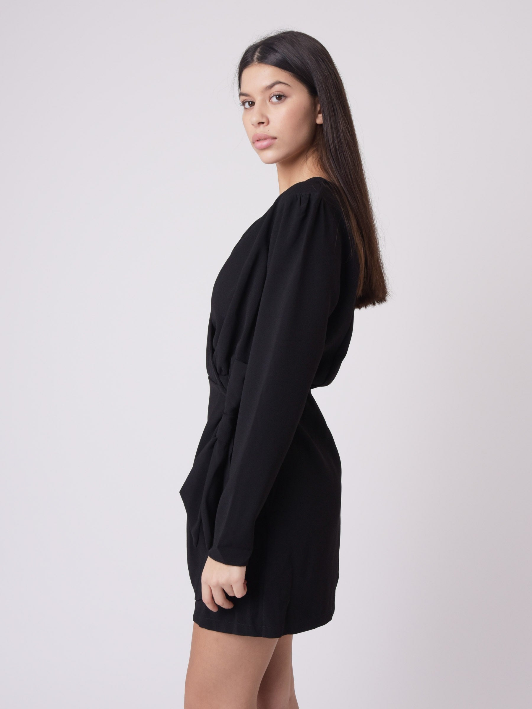 Robe portefeuille avec noeud-3