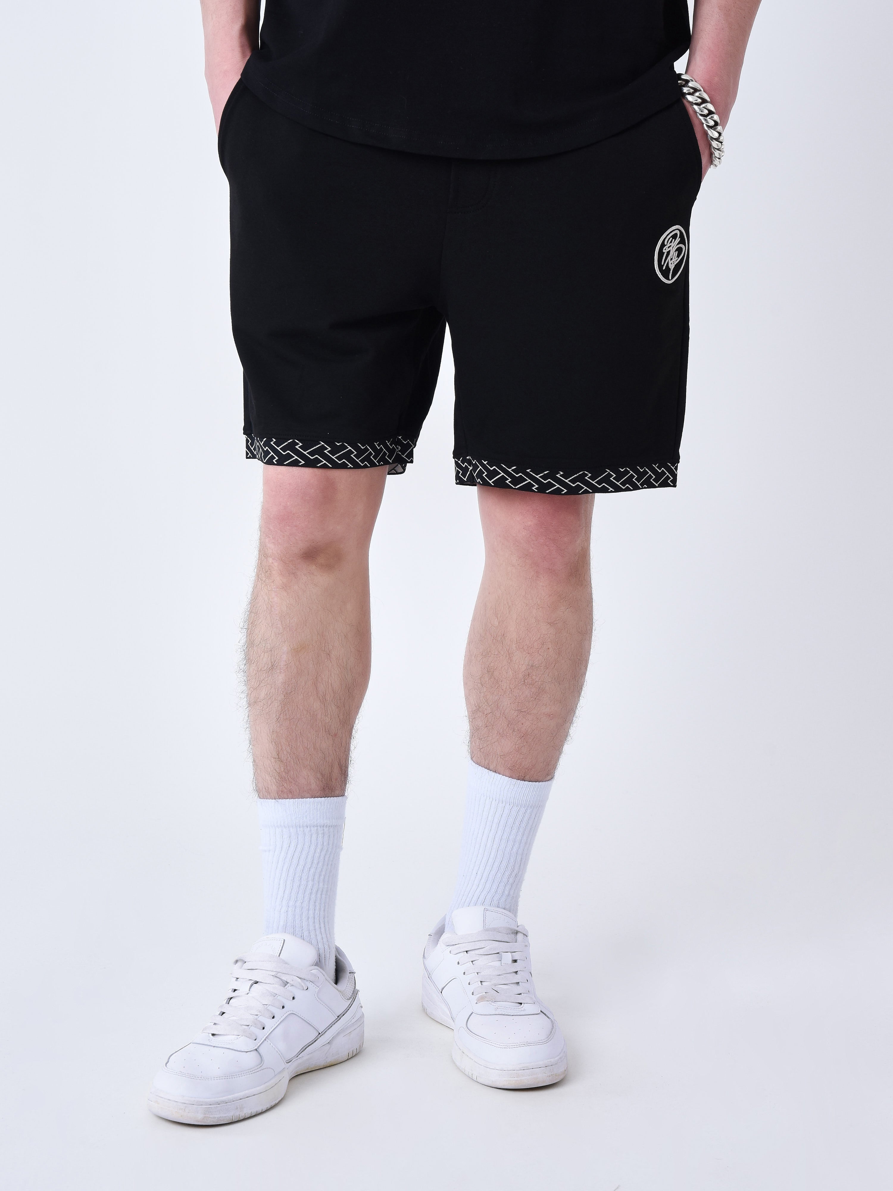 Short con dettagli tessuti labirinto-2