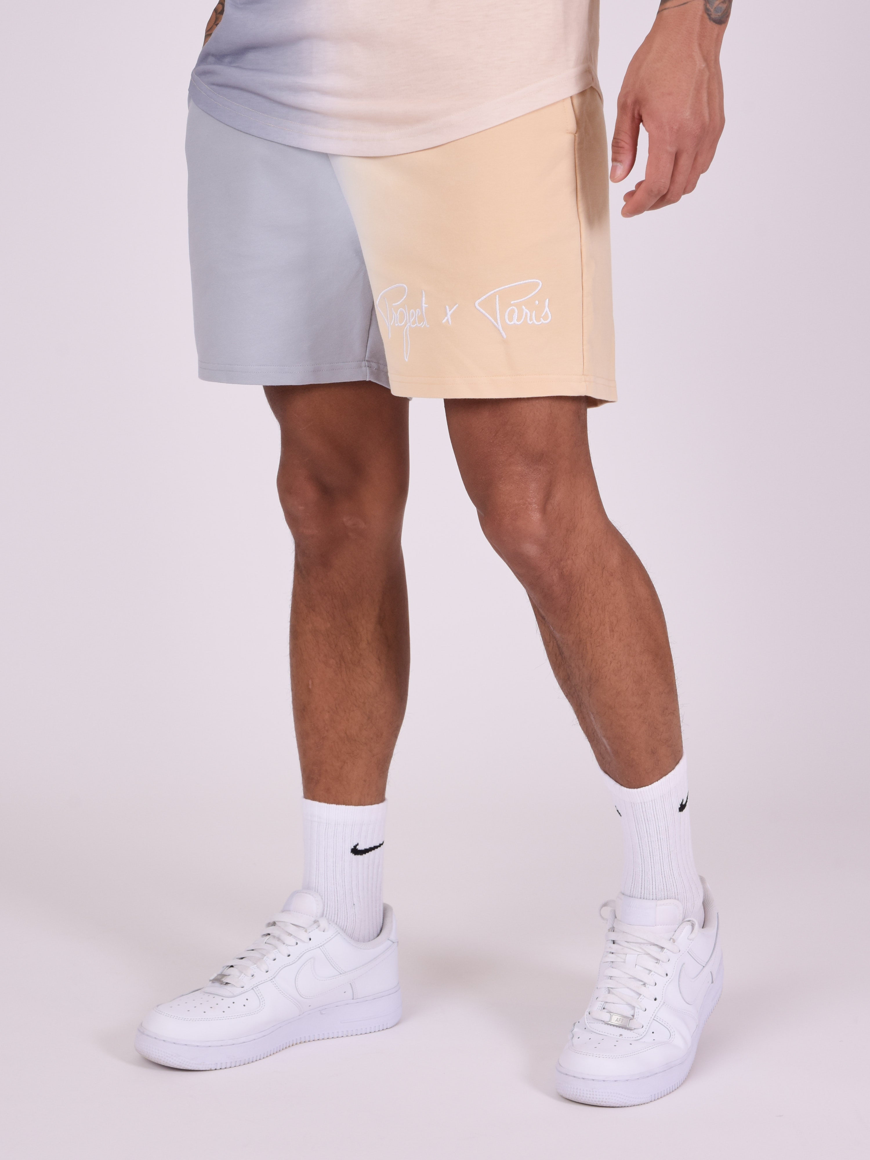 short-bicolore-degrade-gris-modelshot