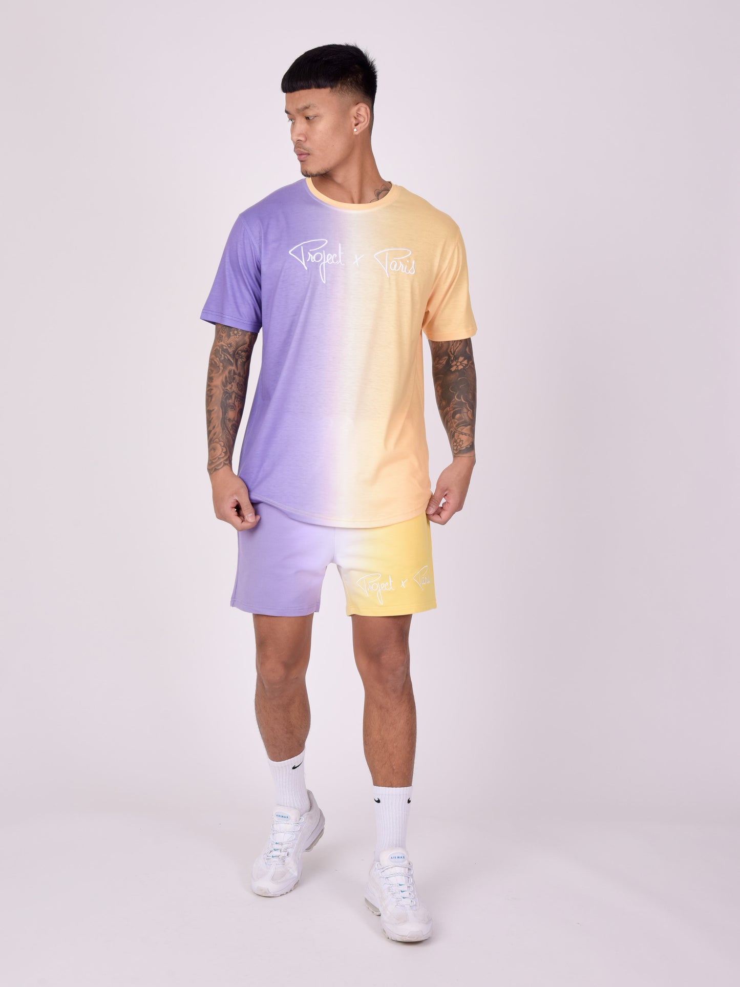 short-bicolore-degrade-mauve-modelshot
