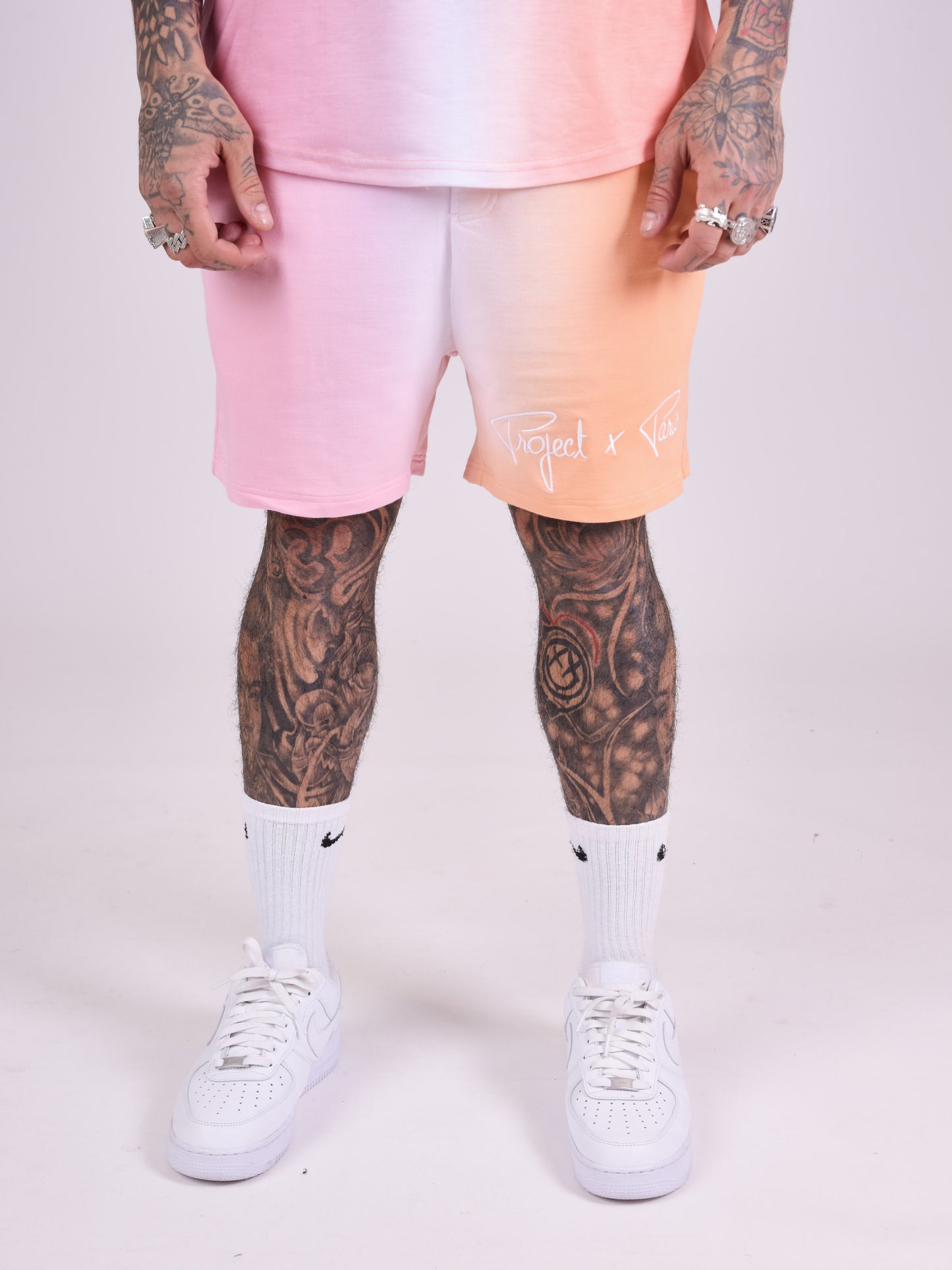short-bicolore-degrade-peche-modelshot