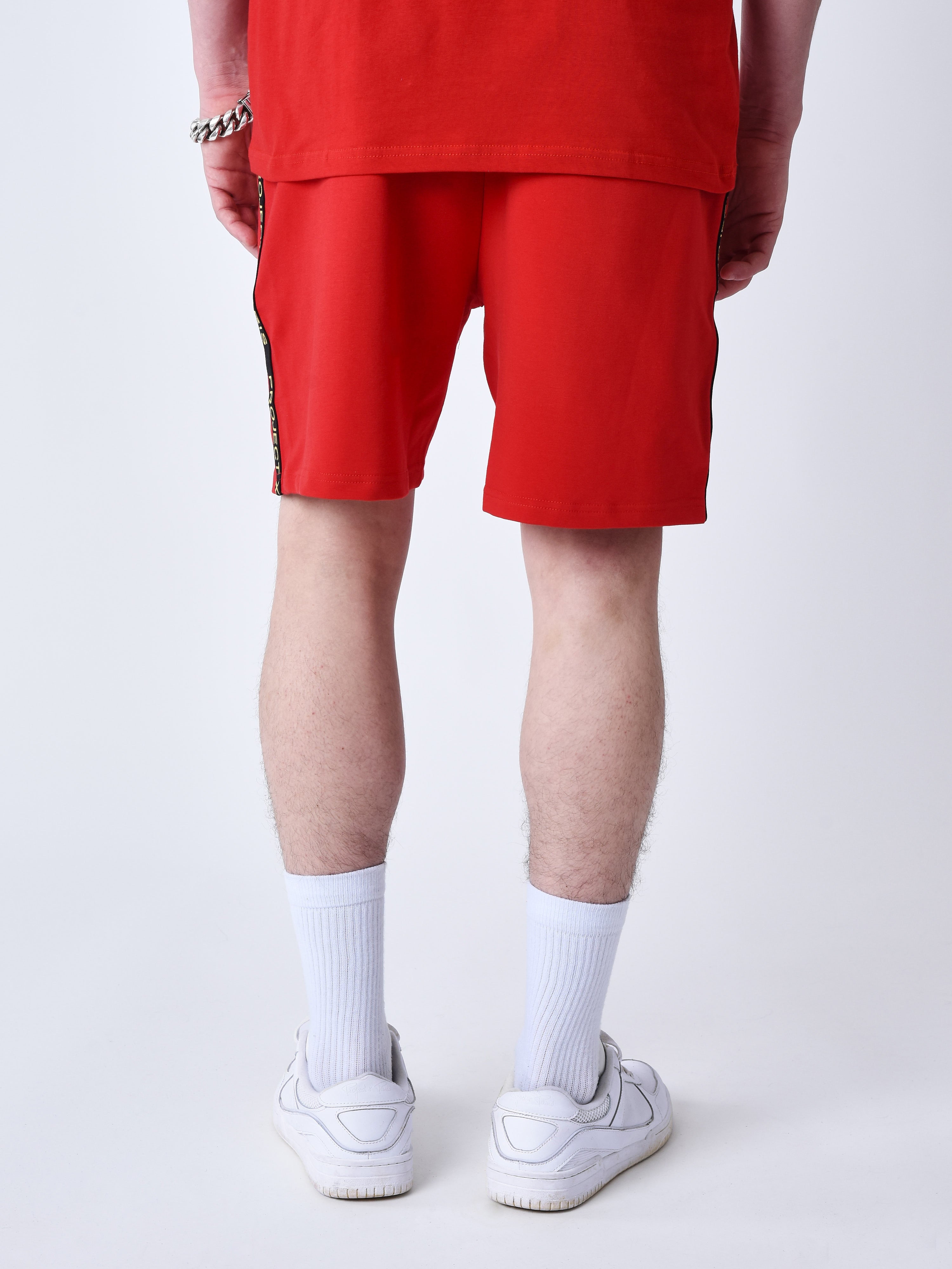 short-classique-bandes-brode-cote-rouge