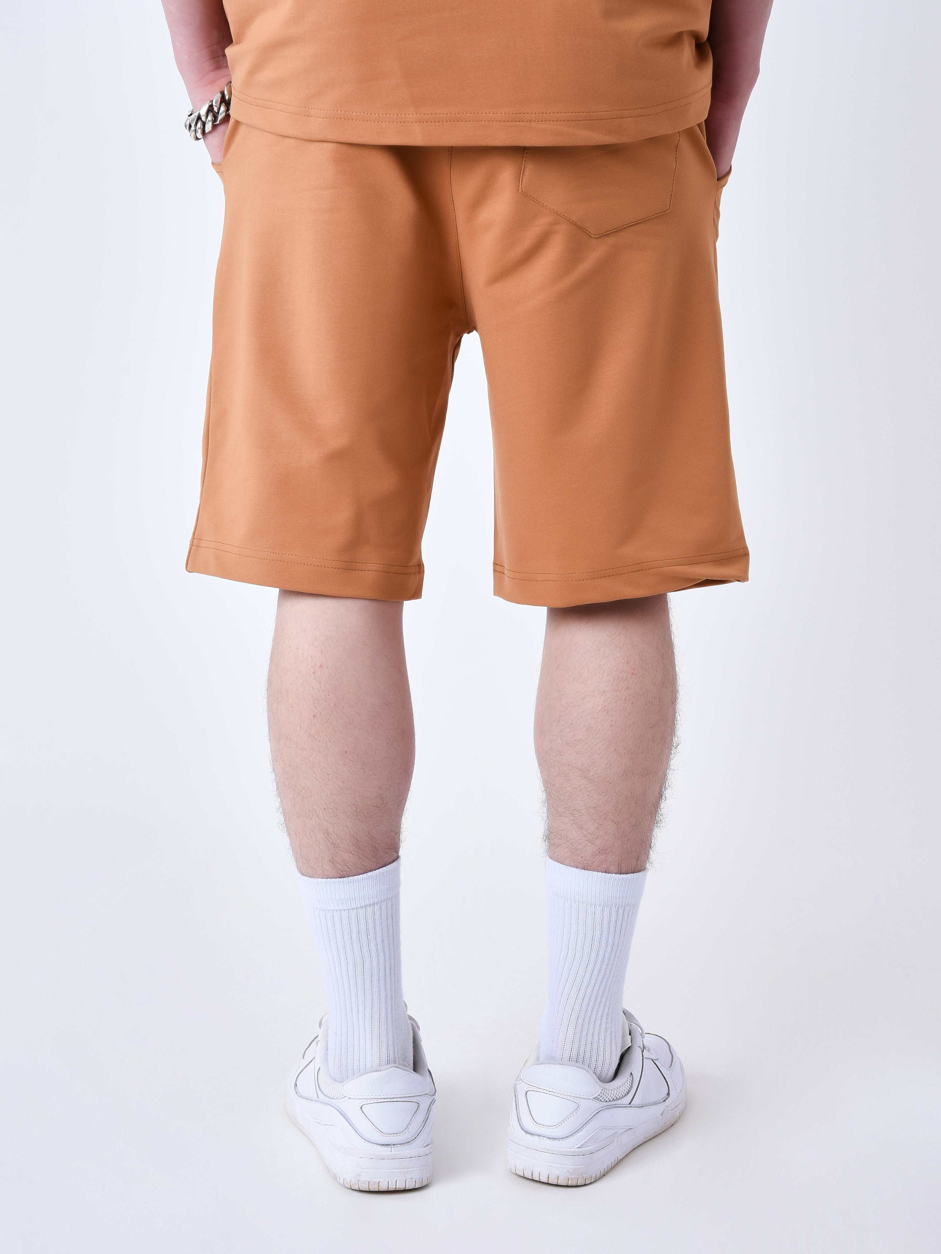 Broderet klassisk shorts-3
