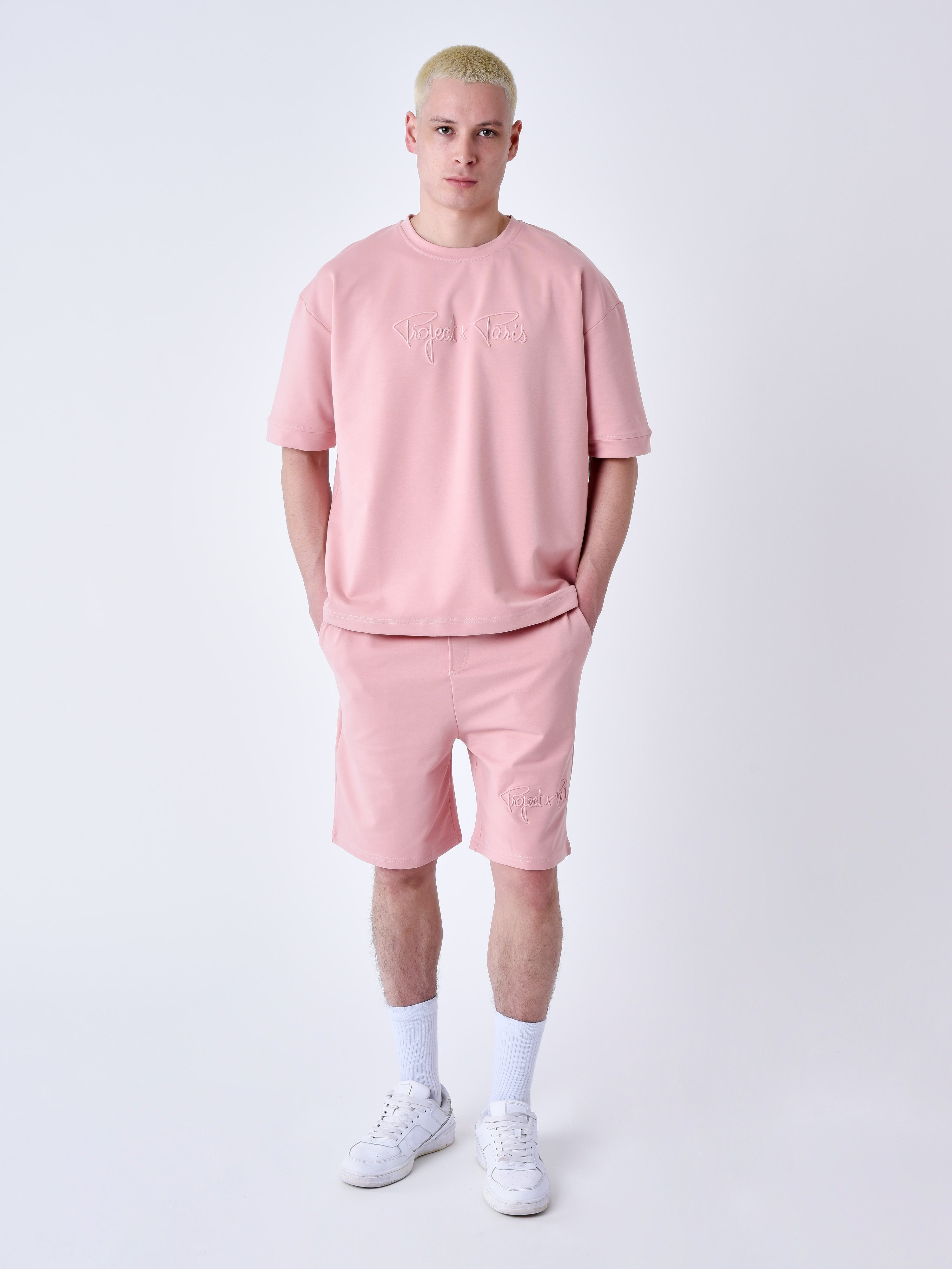 Classic Signature embroidered shorts-1
