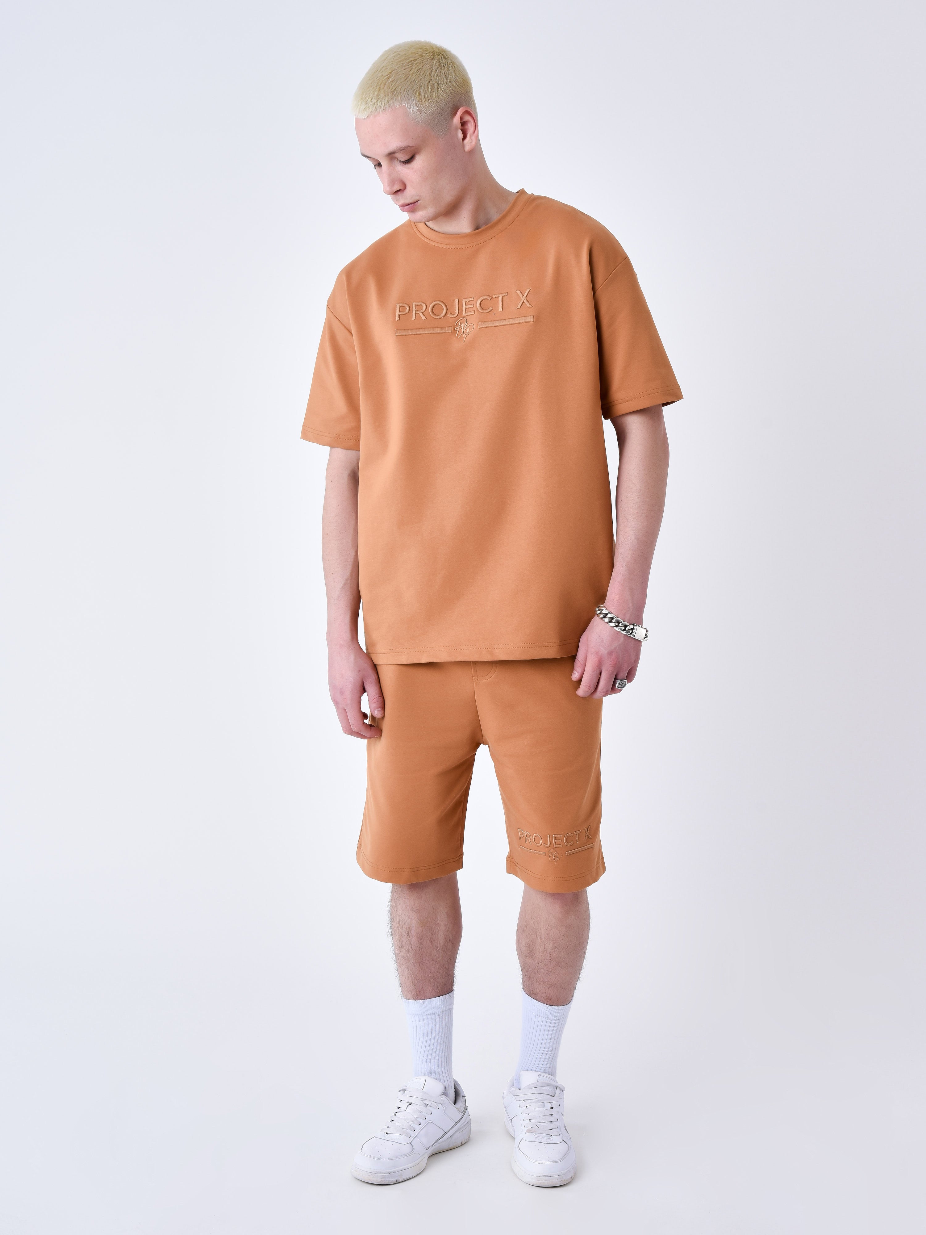 Broderet klassisk shorts-1