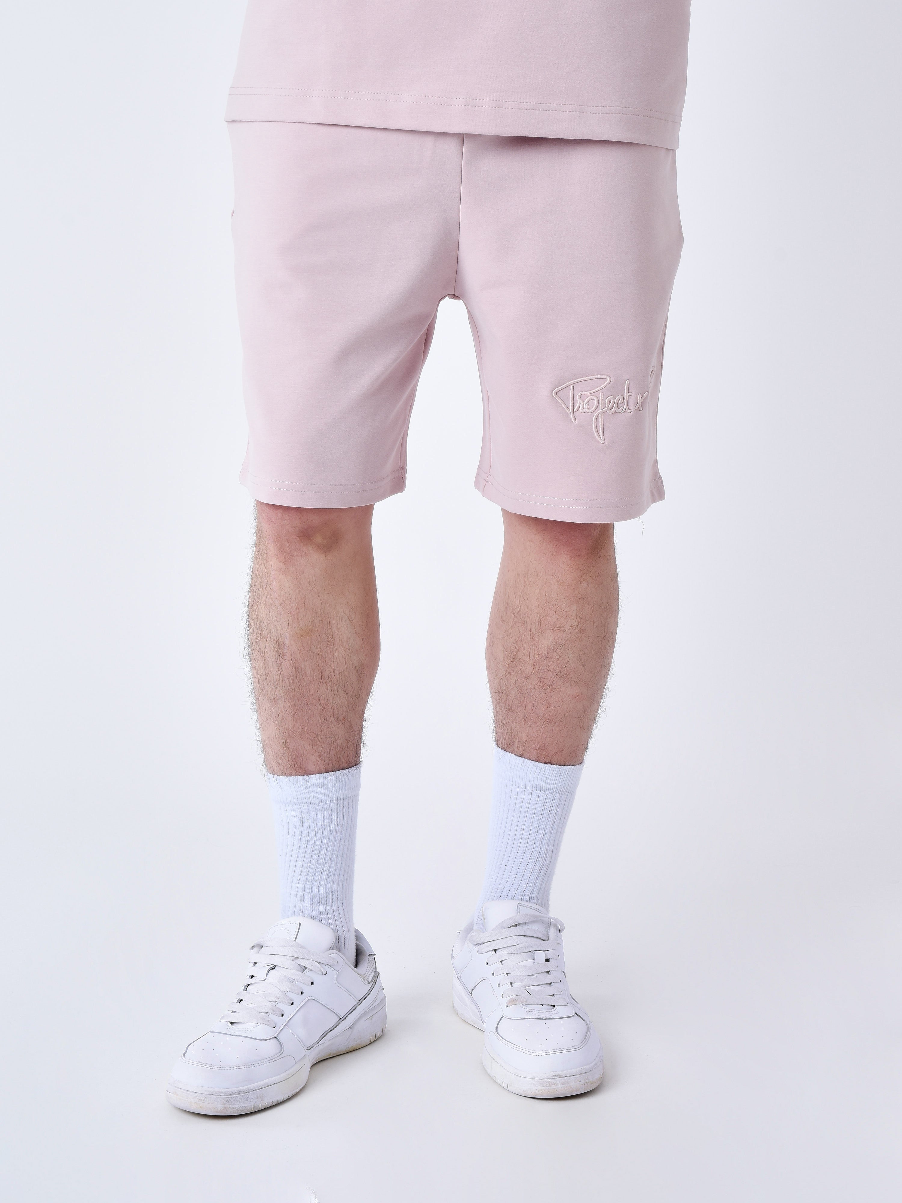 Pantaloni scurți clasici brodați Signature-2