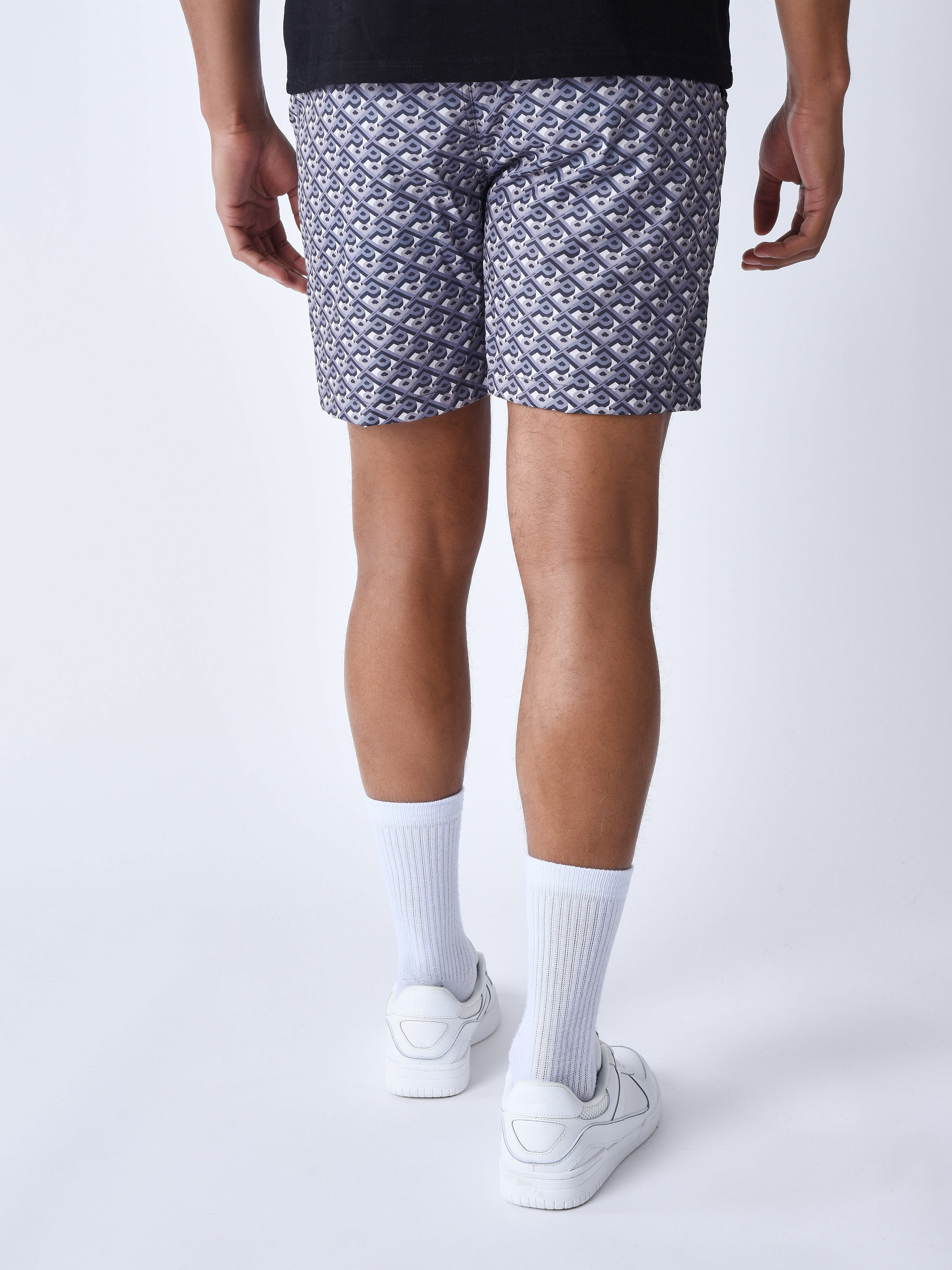 short-de-bain-imprime-graphic-gaze-gris