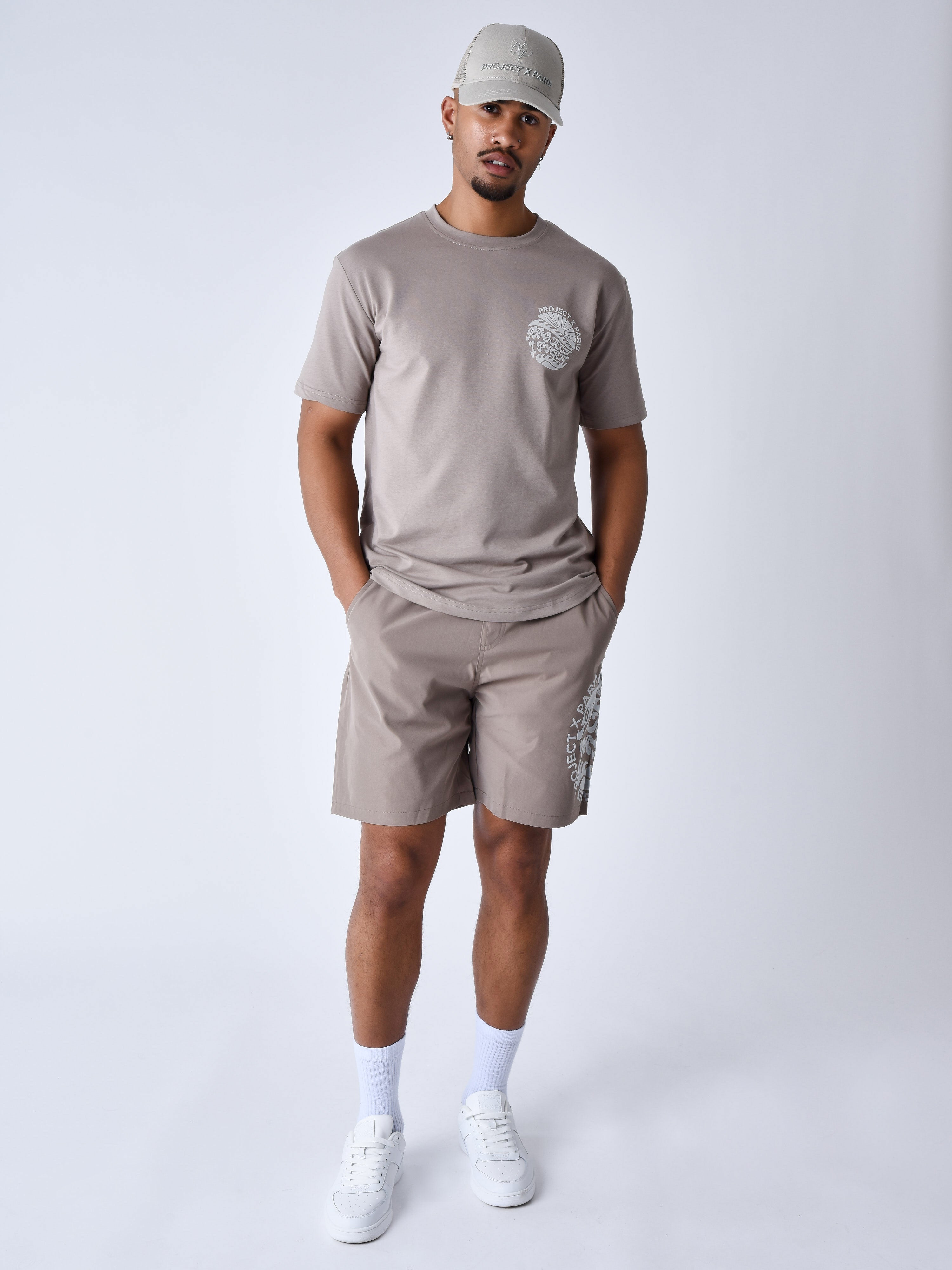 short-de-bain-imprime-groovy-sun-taupe