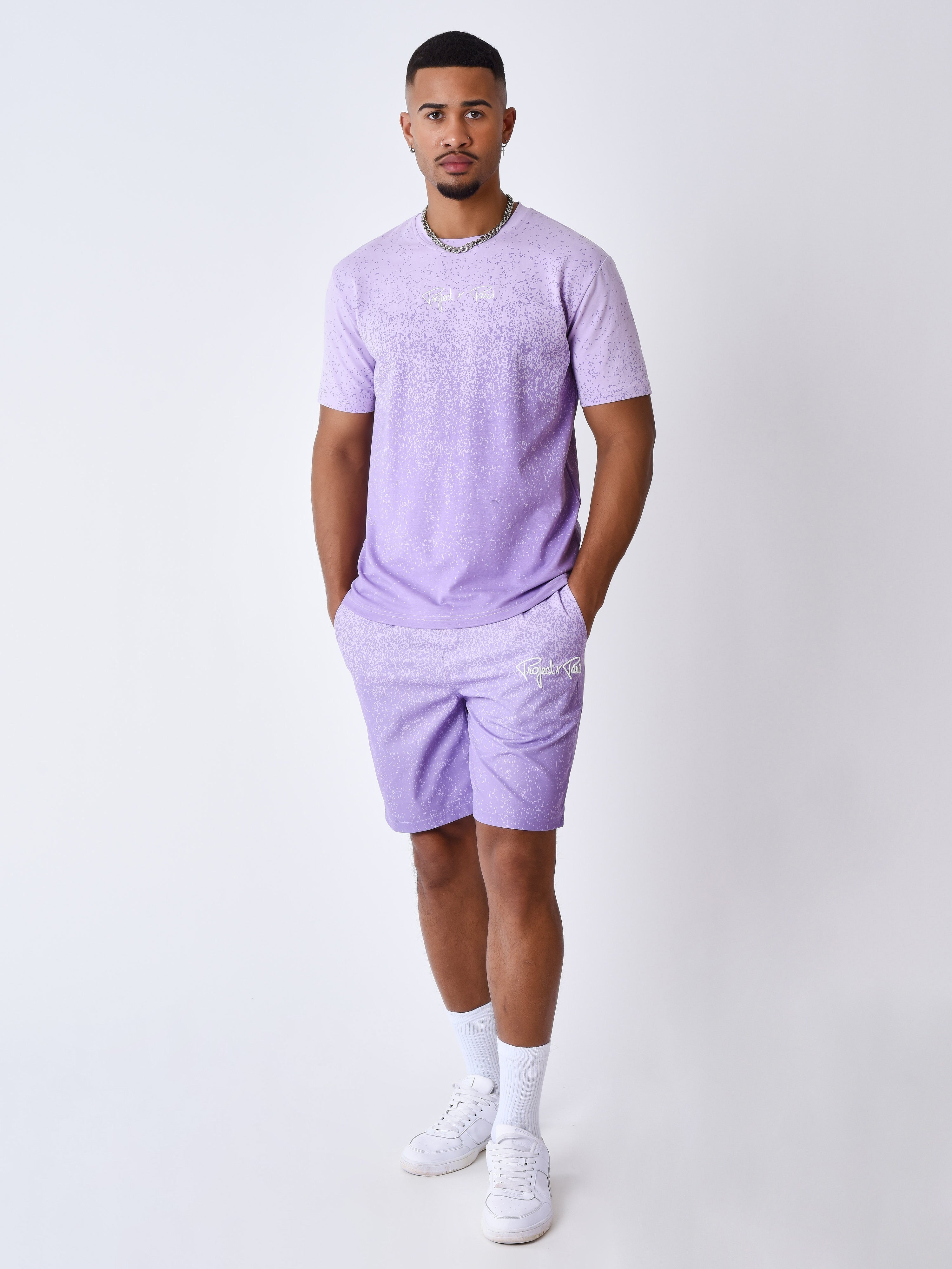 short-de-bain-imprime-spray-mauve