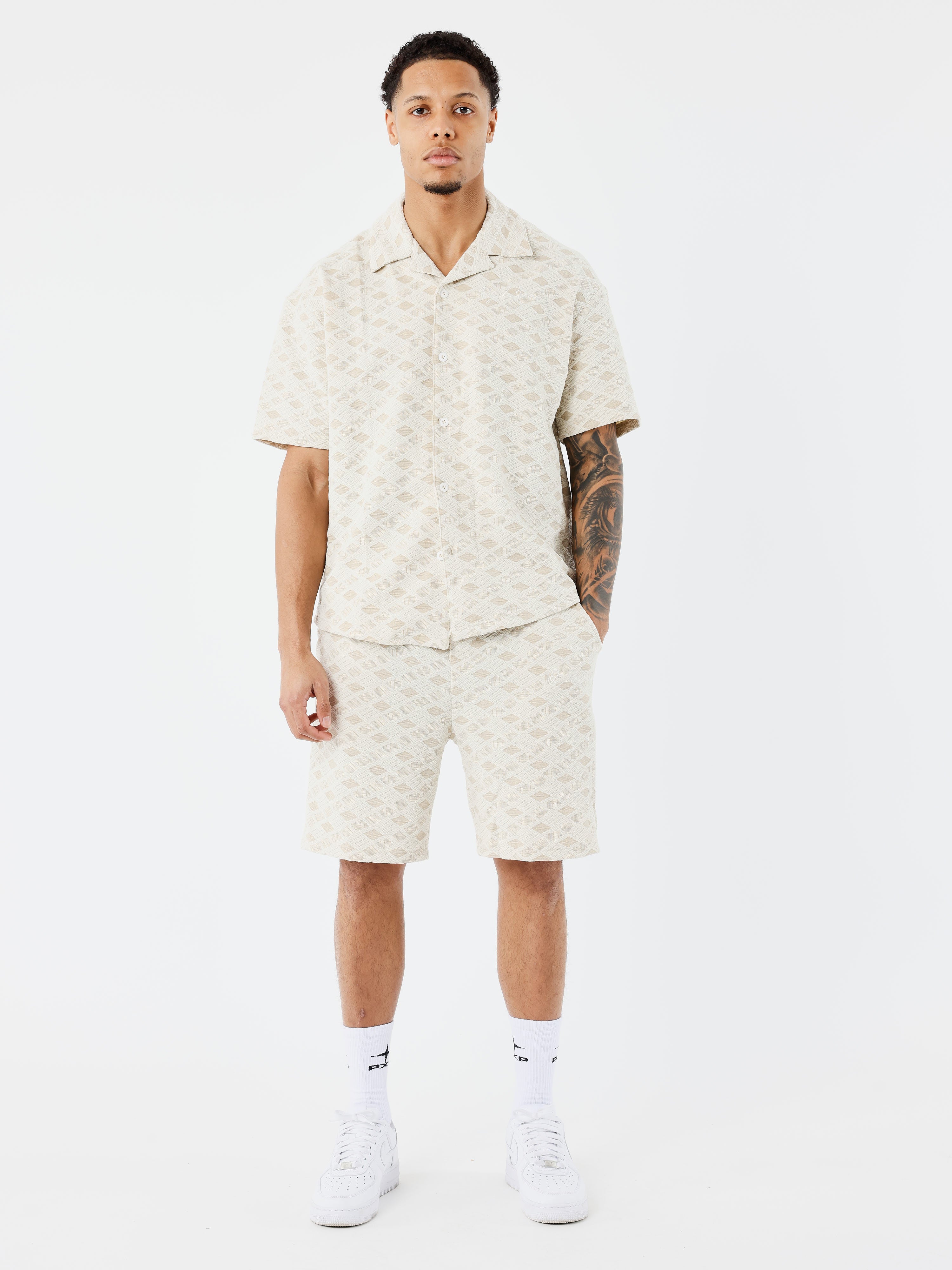 Short casual texturizado-5