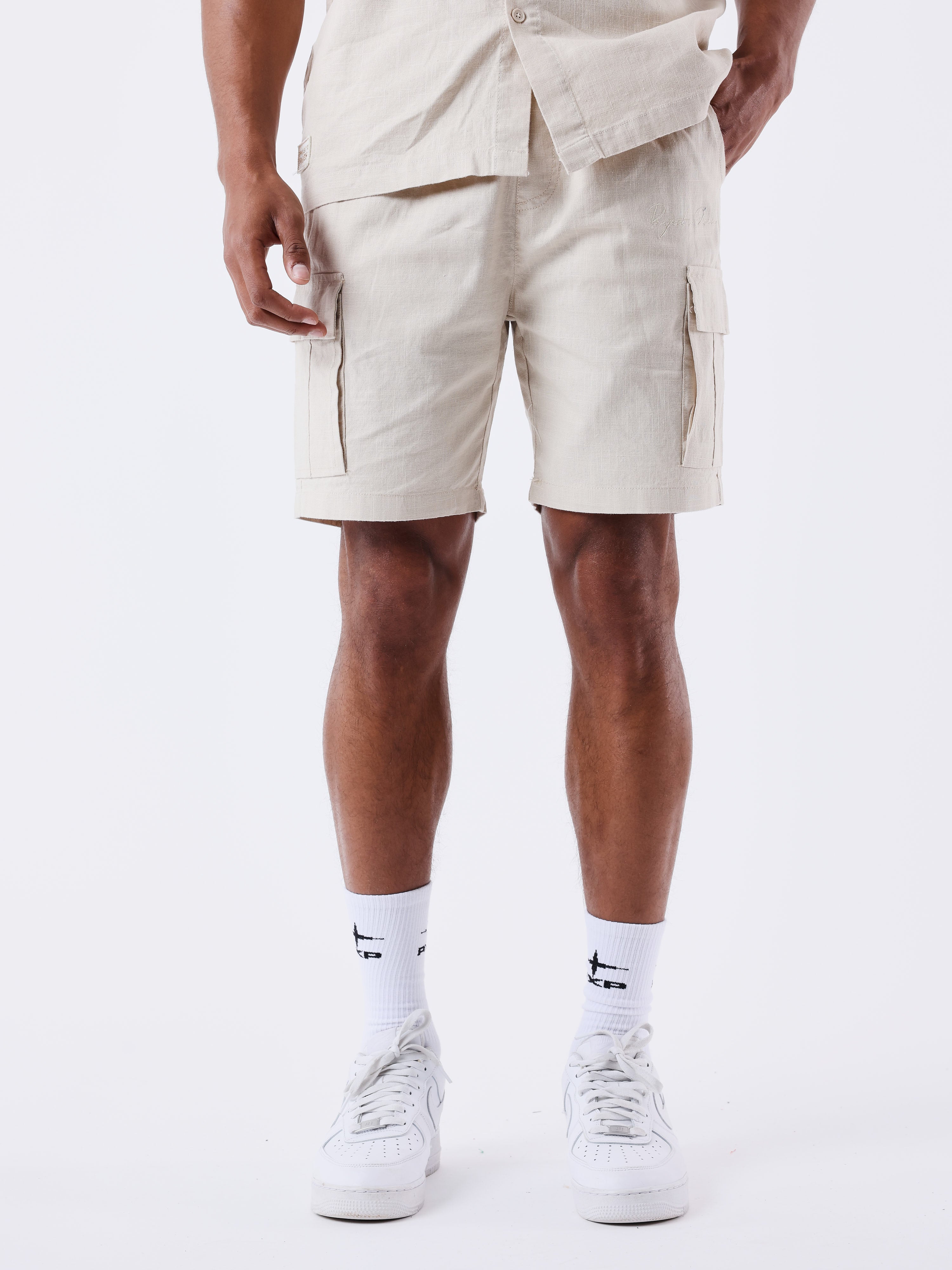 Pantaloncini casual testurizzati-4