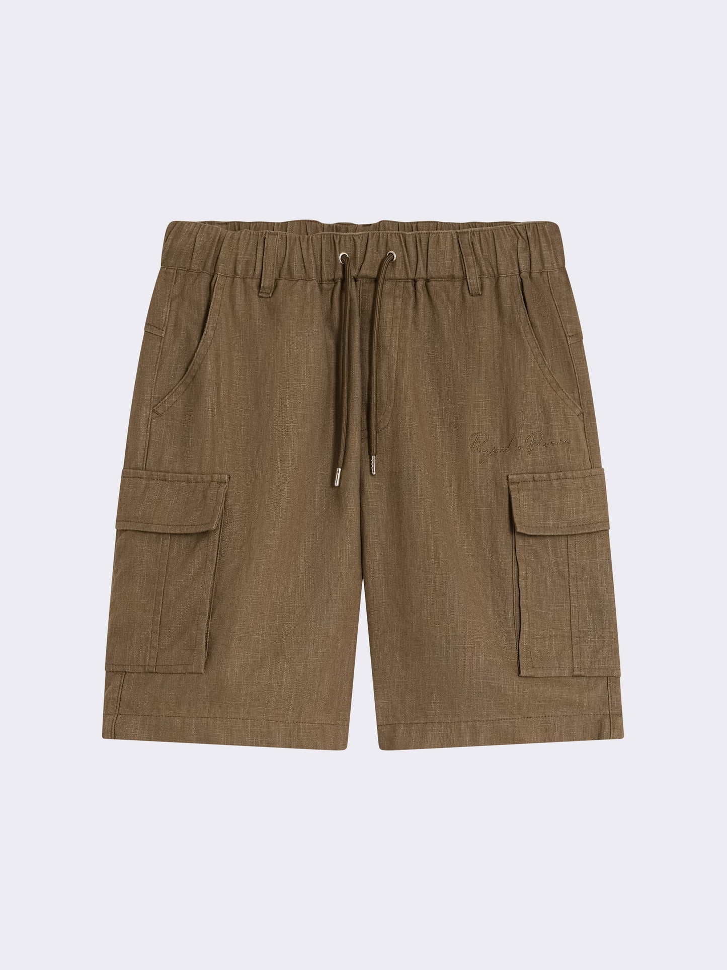 short-decontractee-texturee-5347-olive-fonce