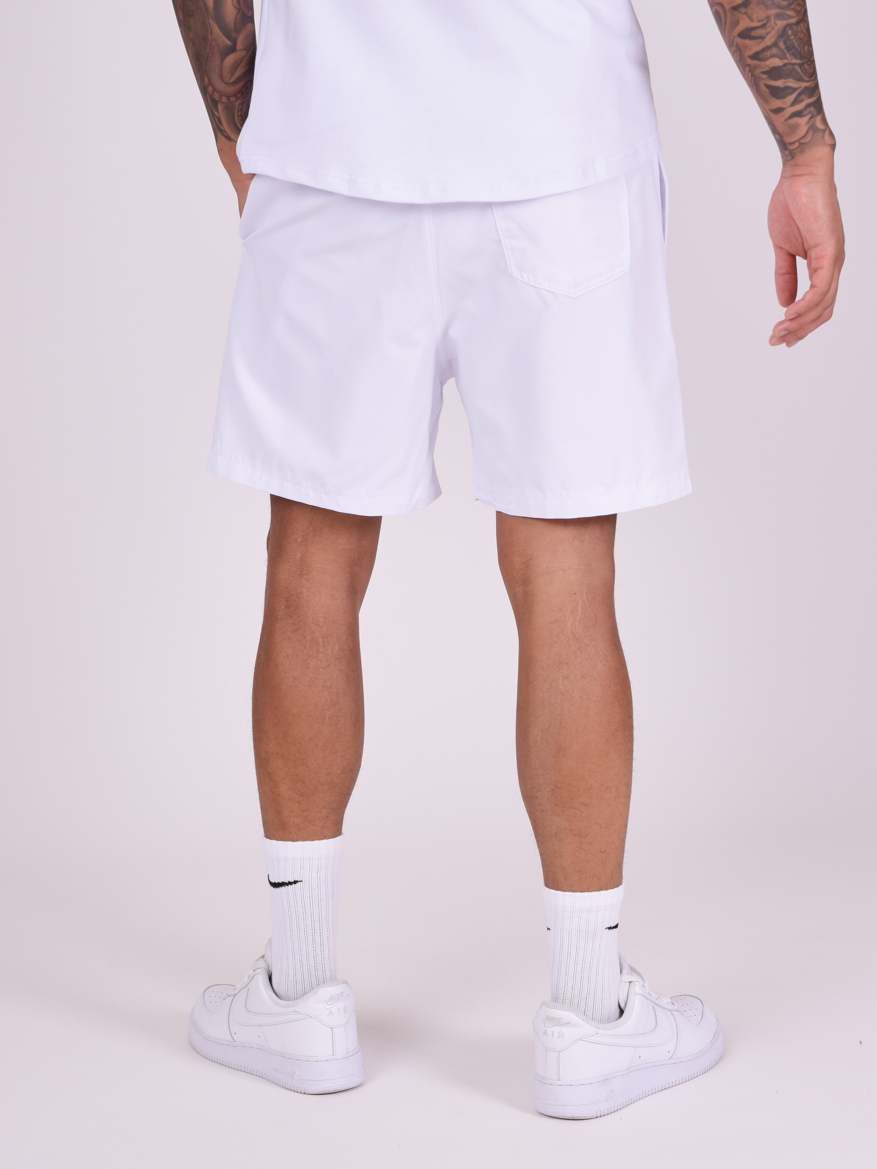 Short large gradient logo print-5