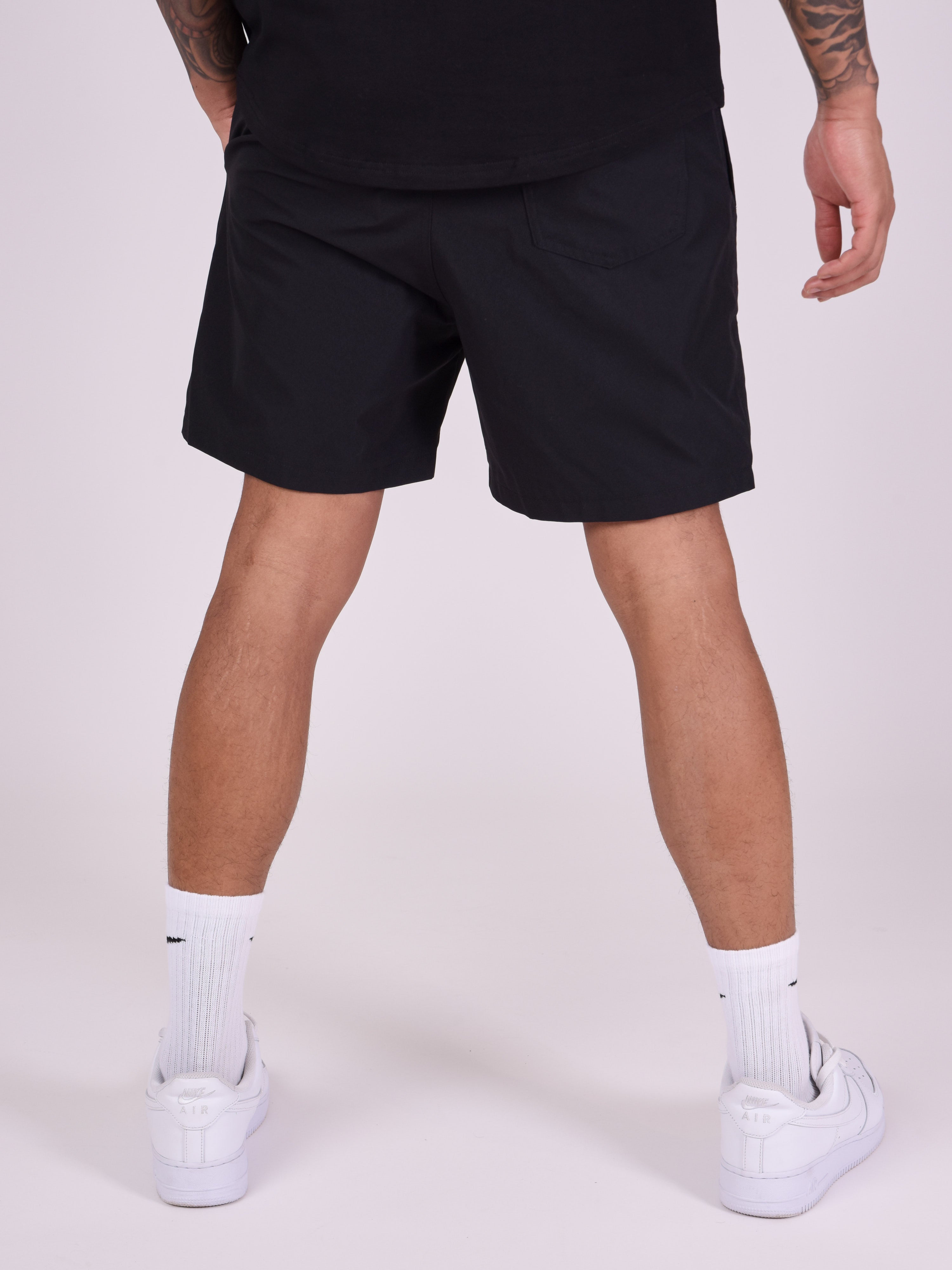 Short large gradient logo print-5