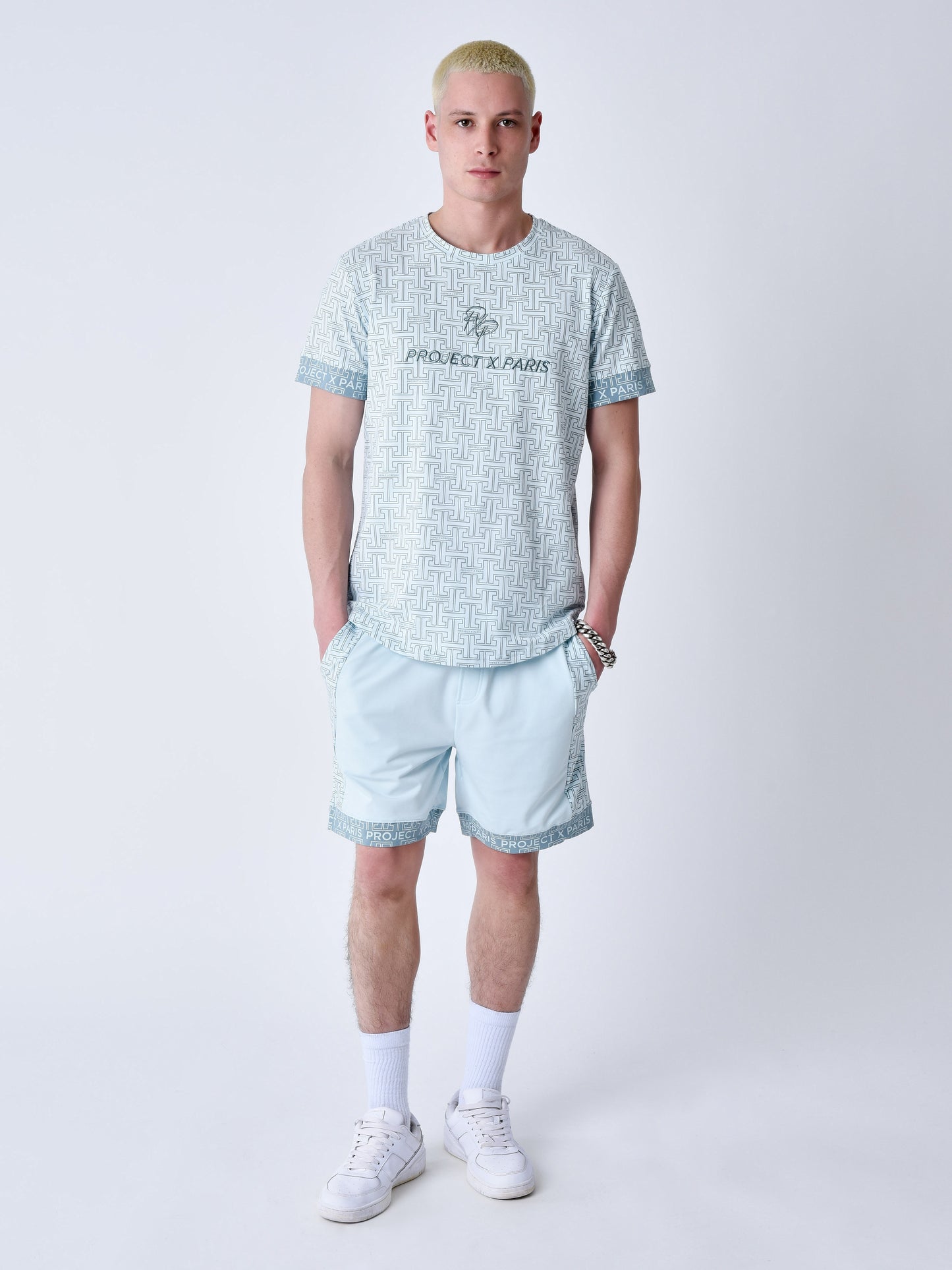 short-imprime-labyrinthe-ice-blue-modelshot