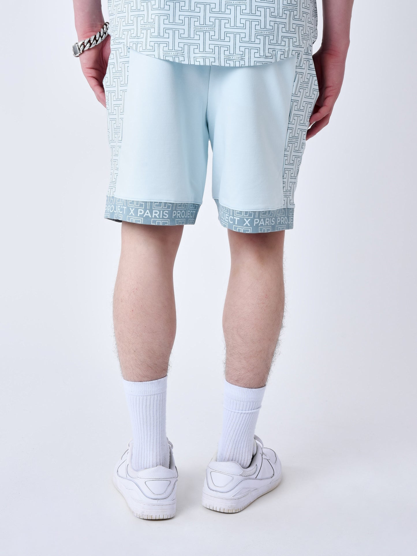 short-imprime-labyrinthe-ice-blue-modelshot