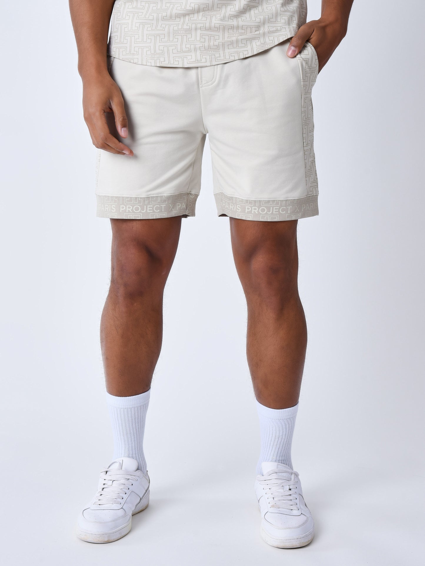 short-imprime-labyrinthe-greige