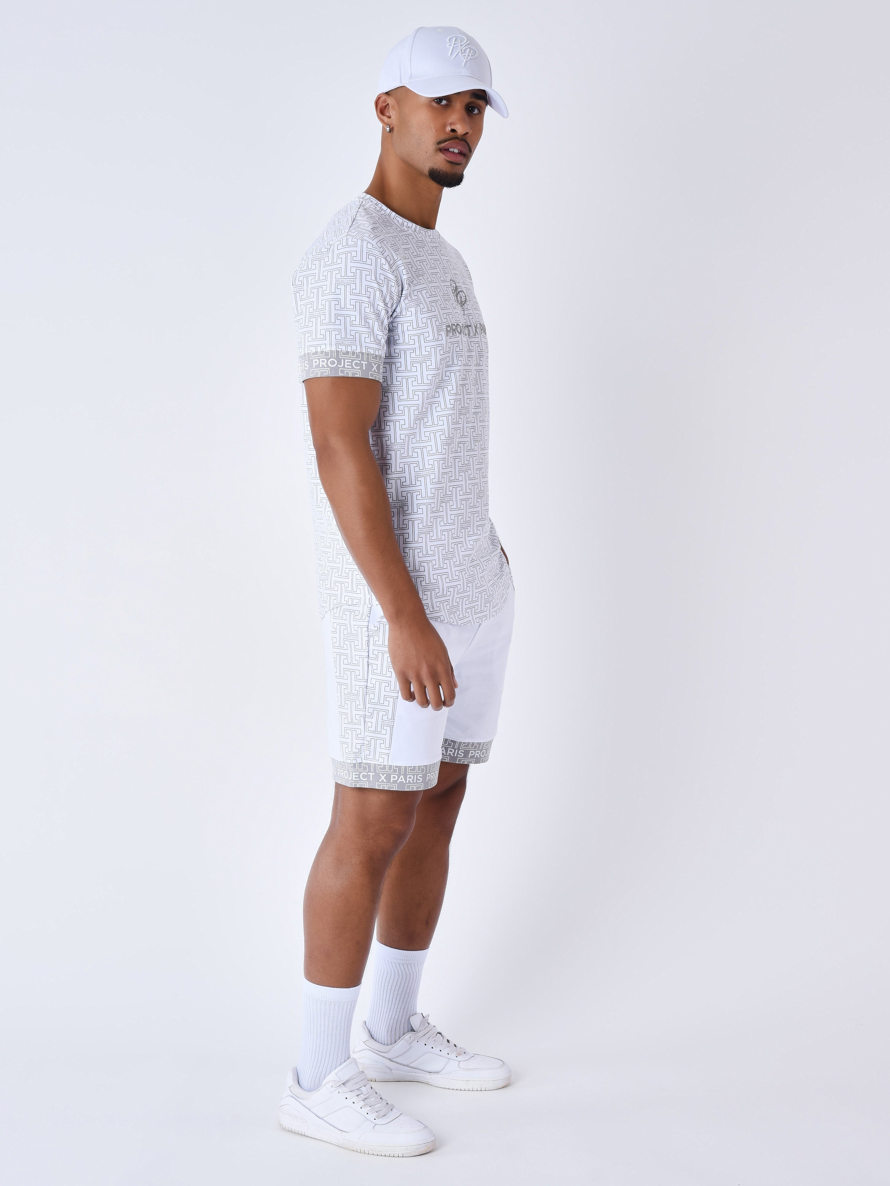 Pantaloni scurți cu imprimeu labirint-5