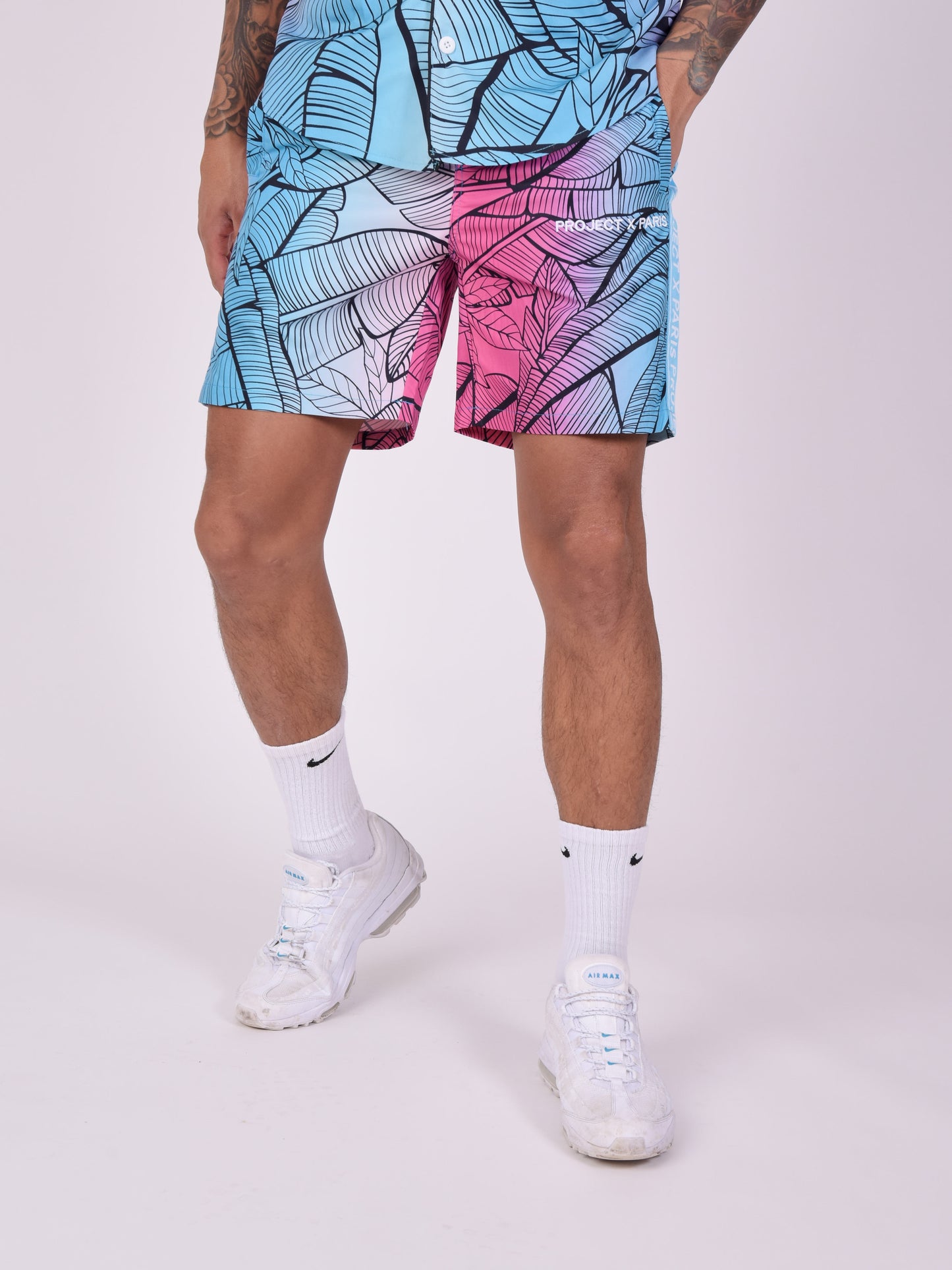 short-imprime-tropical--bleu