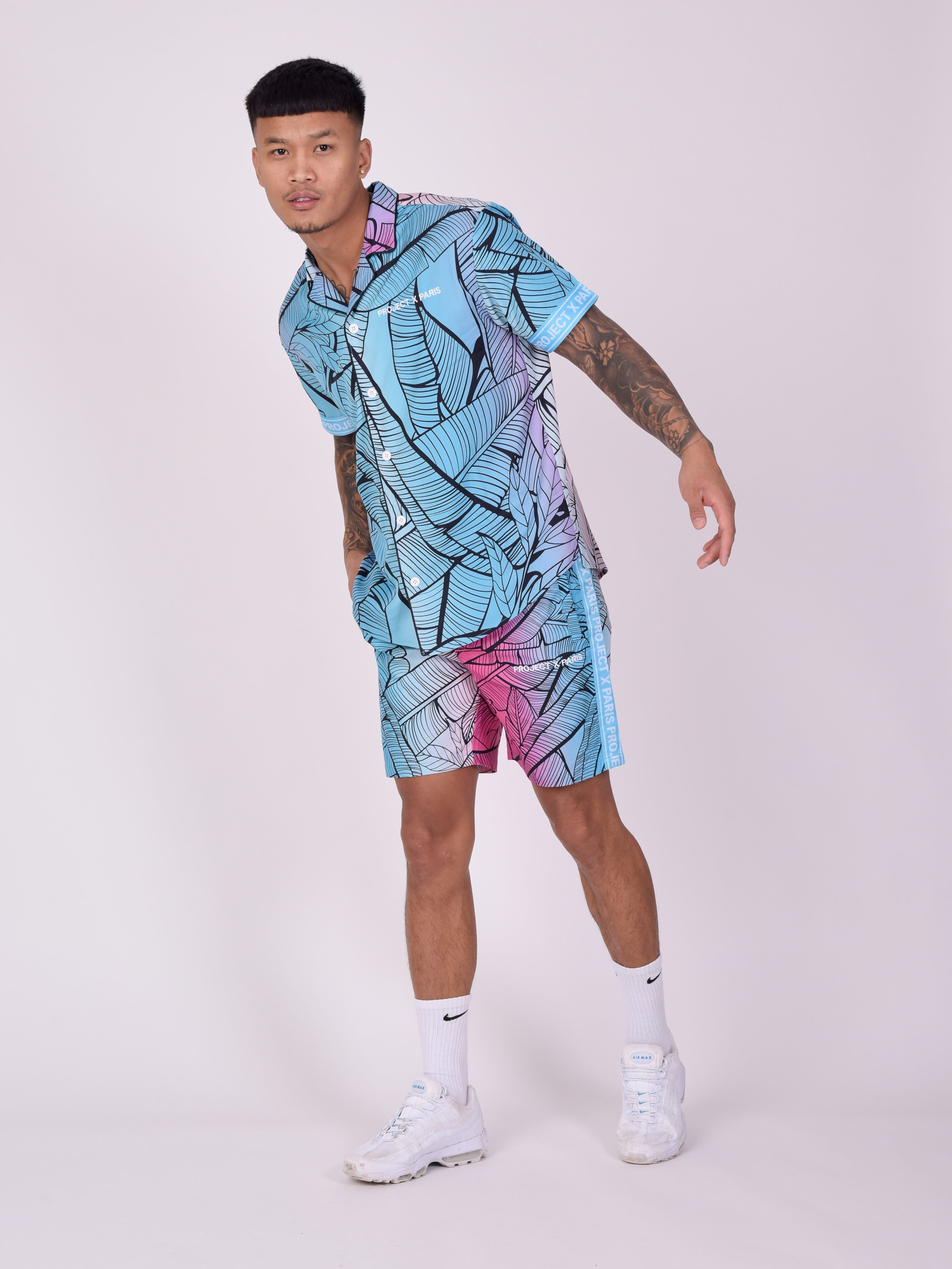 short-imprime-tropical--bleu