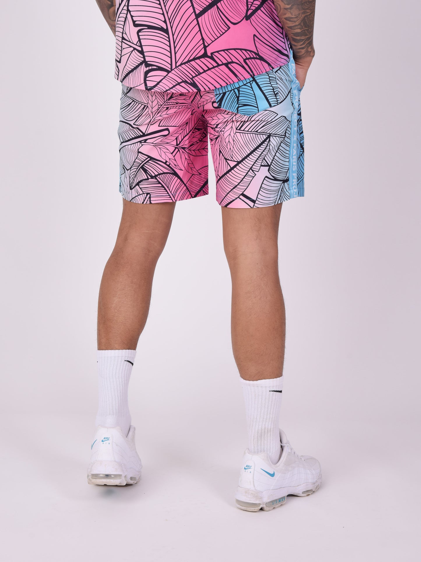 short-imprime-tropical--bleu