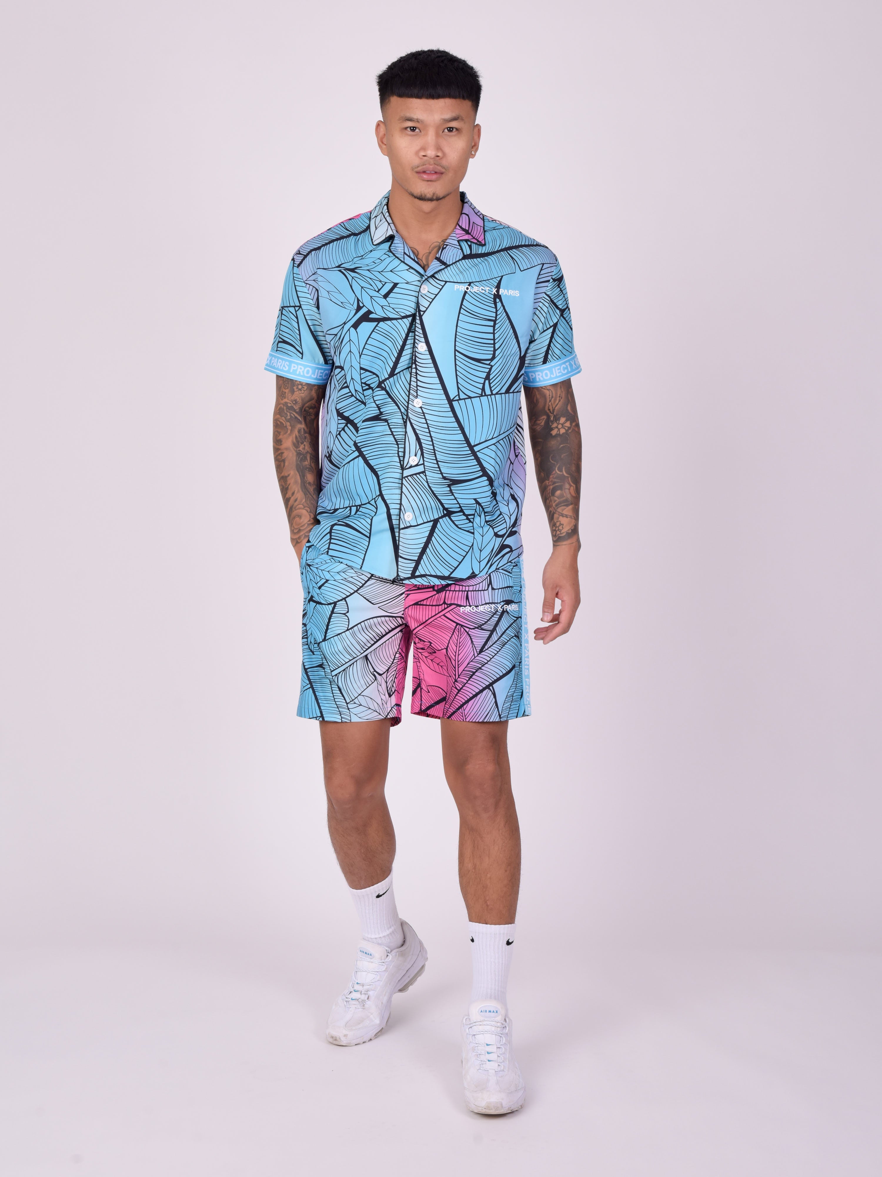 short-imprime-tropical--bleu