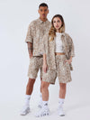 Short Kalash x PXP à motifs naturel