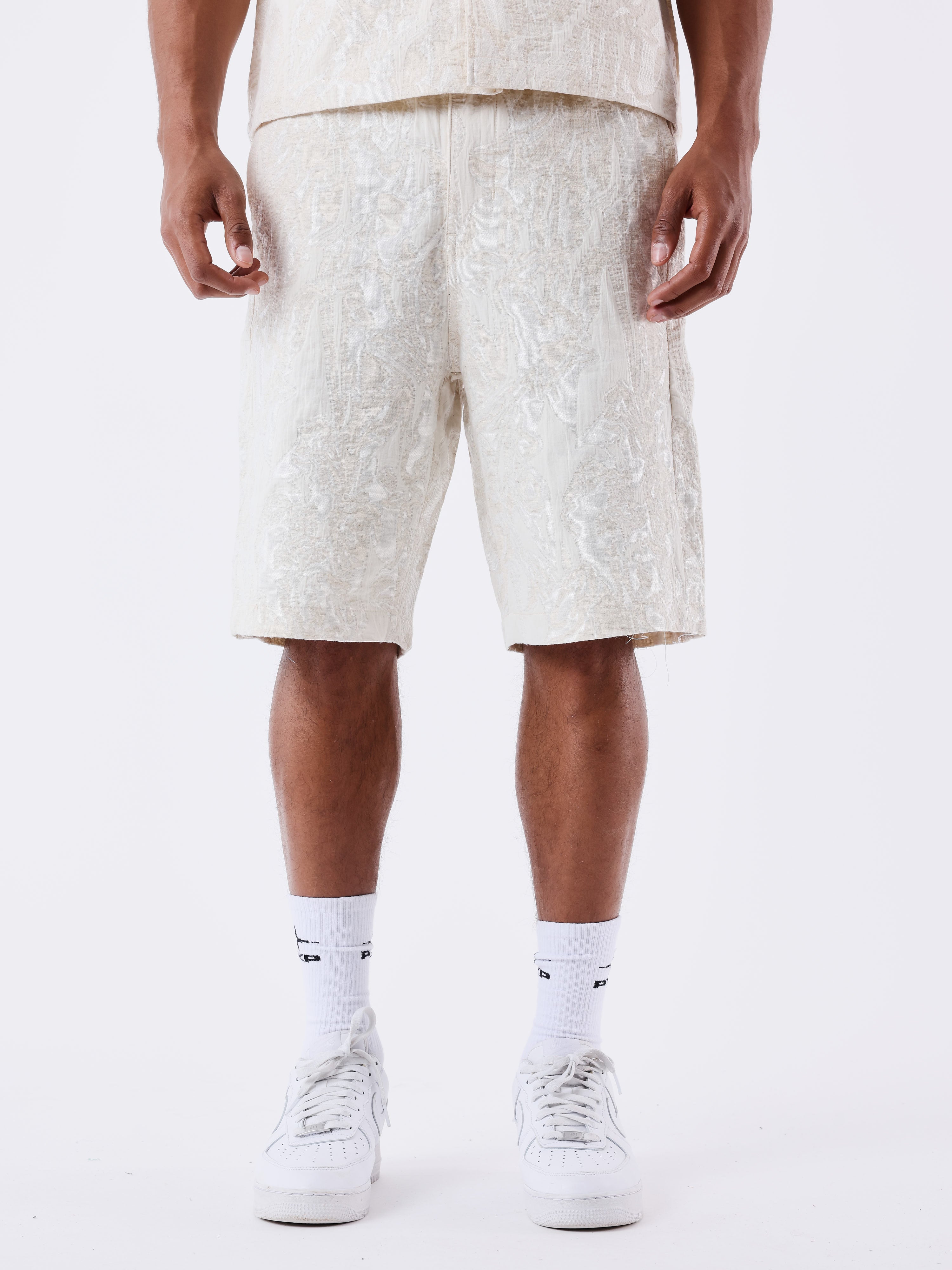 short-motif-floral-beige